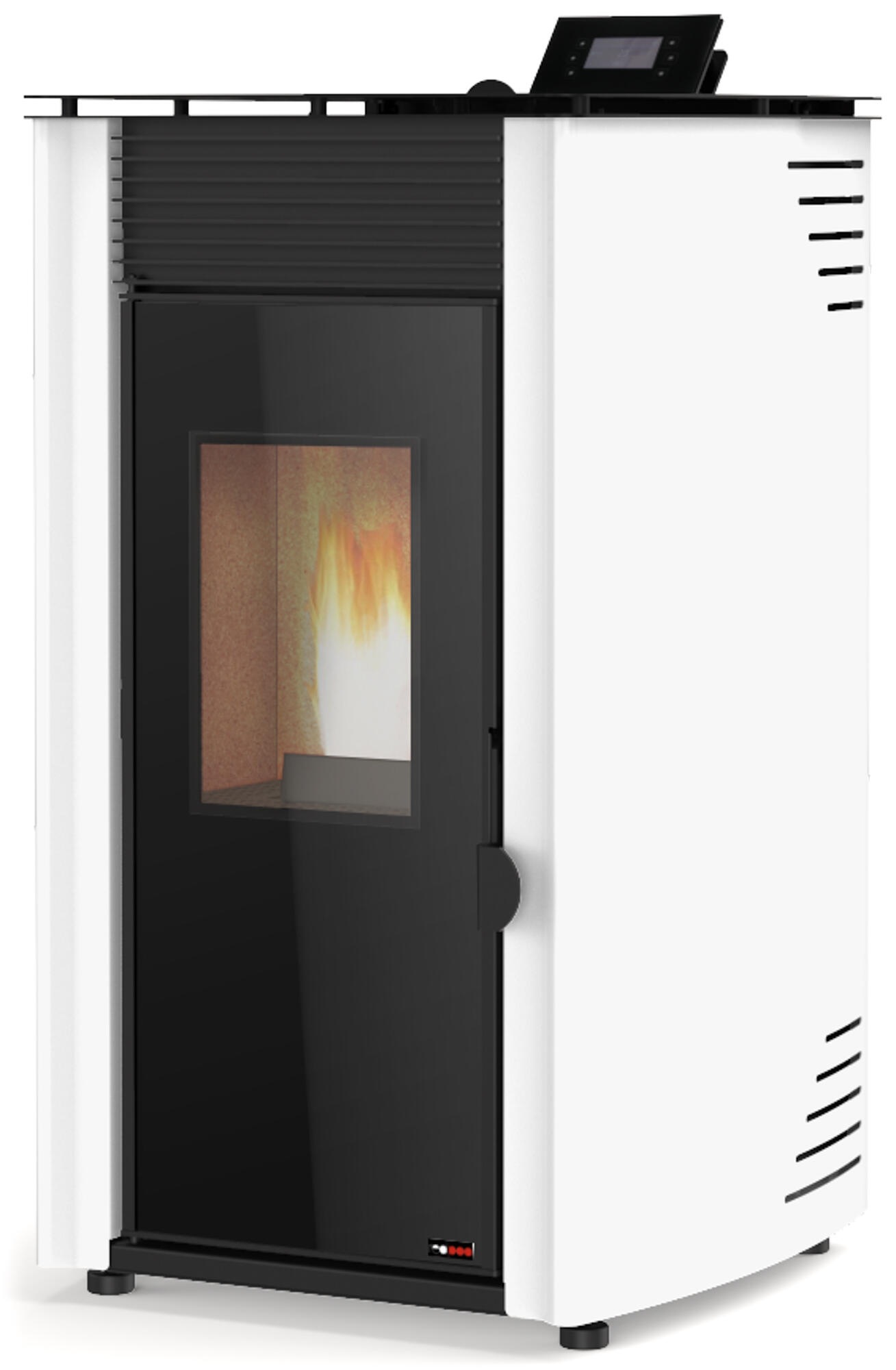 Salamandra a pellets FIRST ADVANCE 8KW BRANCA - 2