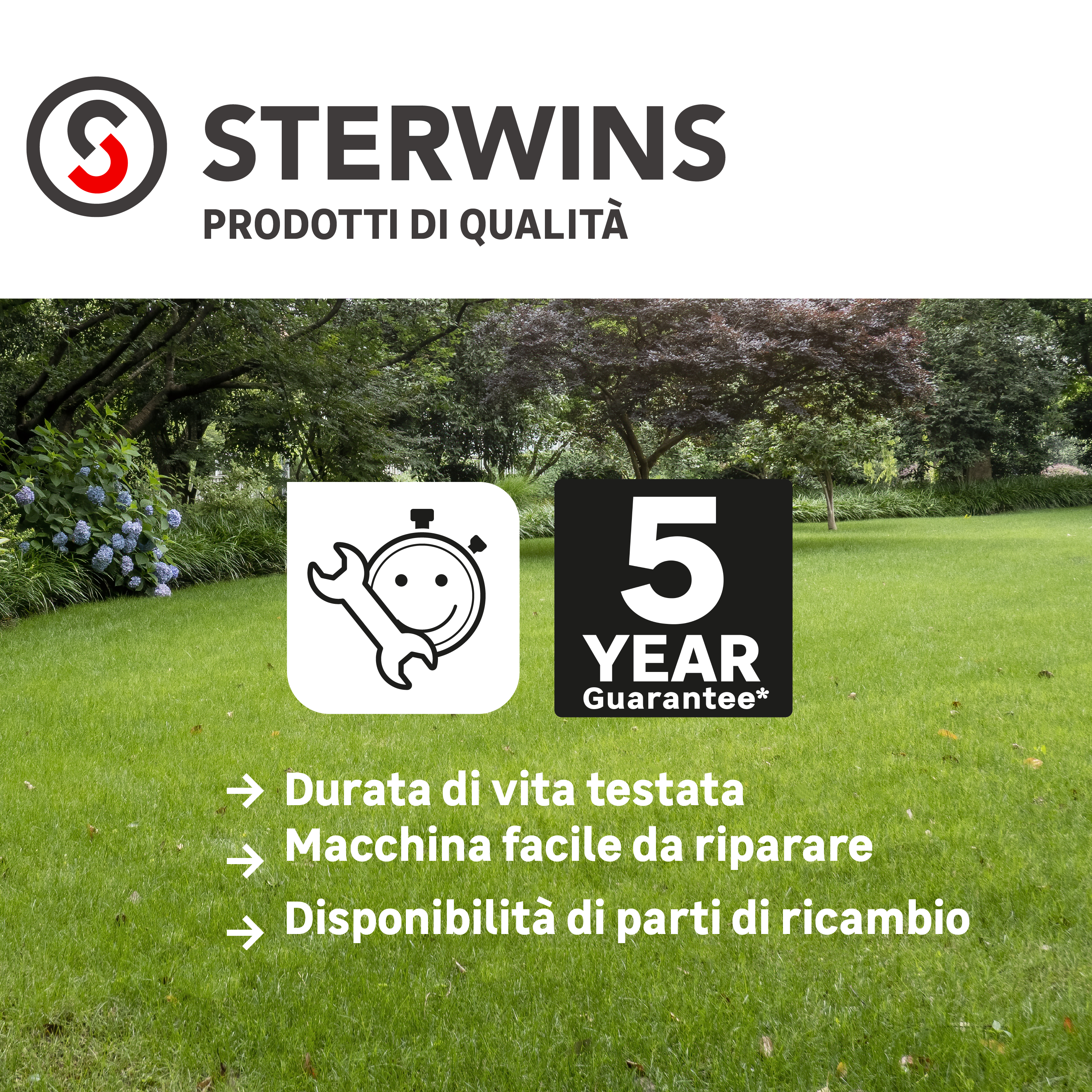 Tagliaerba a benzina semovente STERWINS PLM1-46Z150.6 da 149 cm³ L 46 cm - 5