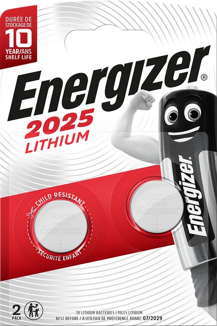 Bateria litowa cr2025 2 szt energizer 13072031