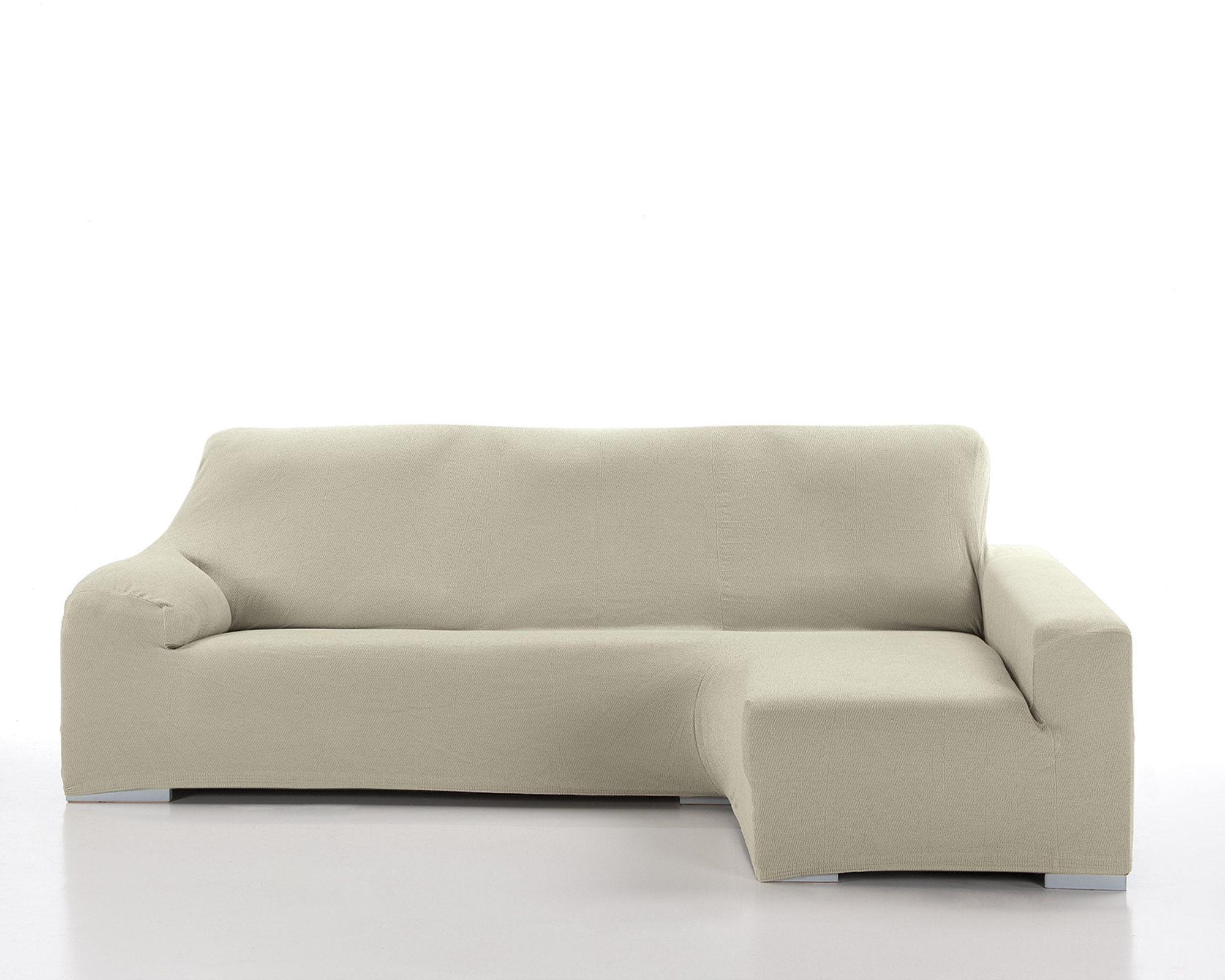 Funda chaise longue elástica enzo natural izquierdo