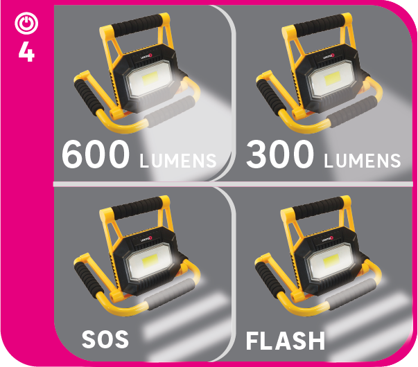 Projecteur rechargeable 300LM, Lexman - 8