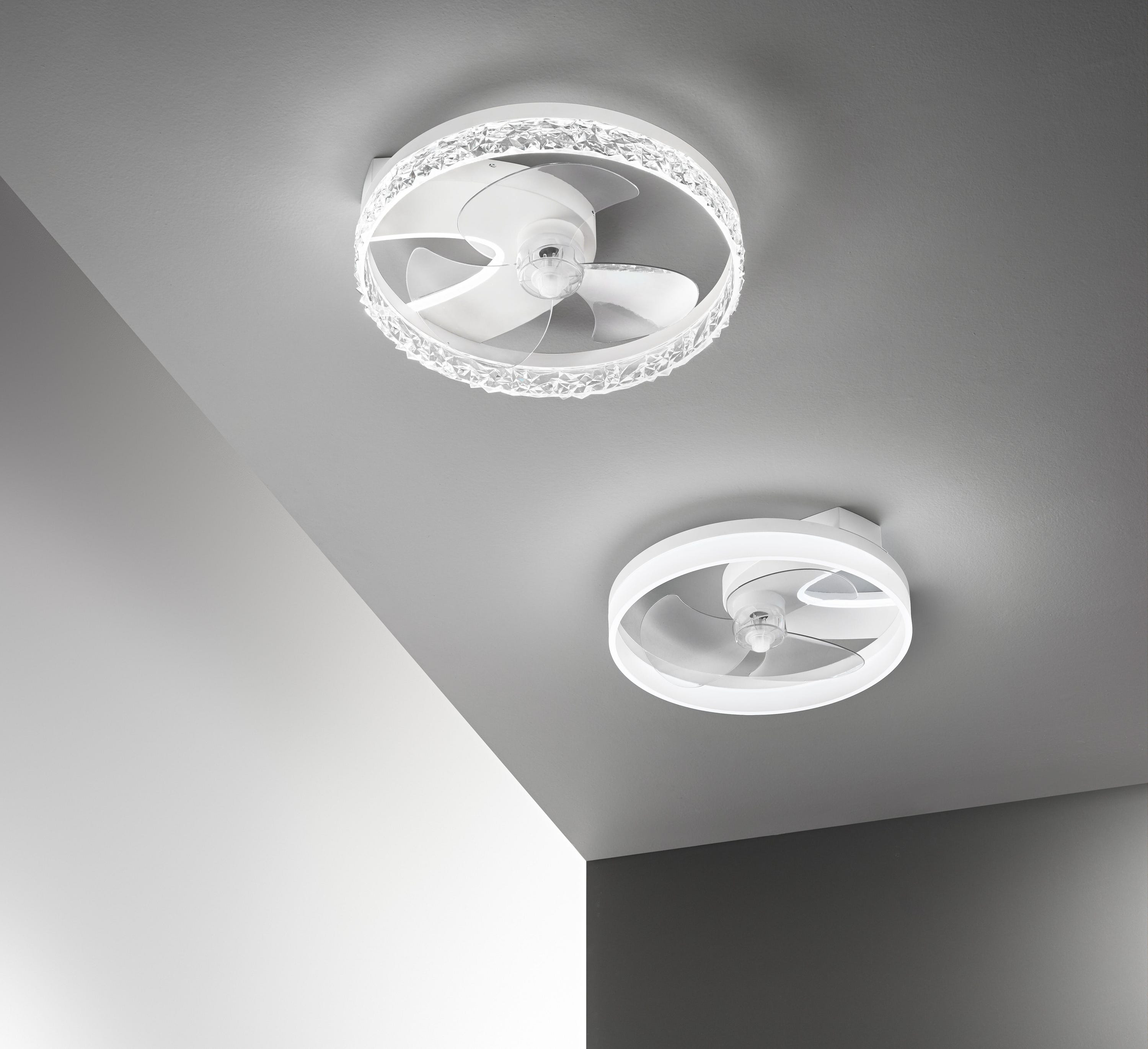 Ventilatore Da Soffitto Nashi Trasparente 50 Cm CCT Dimmerabile ventilatore-da-soffitto-nashi-trasparente-50-cm-cct-dimmerabile