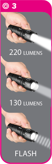 Lampada tascabile LEXMAN zoom 11953074 led 220 LM - 15