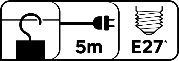 Lanterna de trabalho de lâmpada LEXMAN - 10