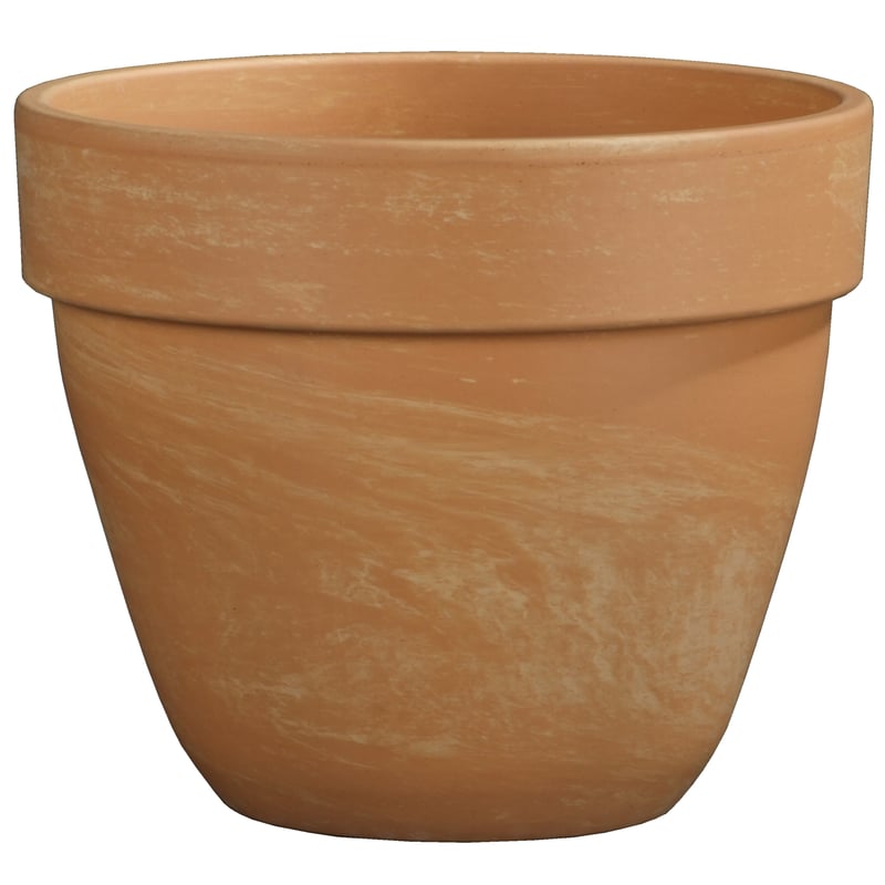 Donica gliniana Levante śr.19 cm naturalna Cermax