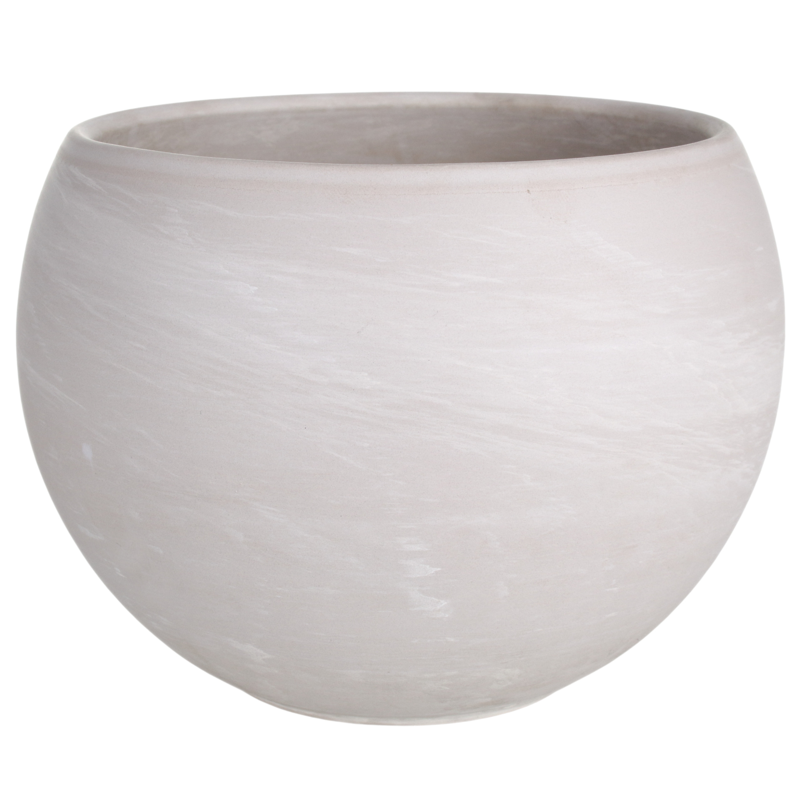 Donica gliniana Kula śr.37 cm biała Cermax