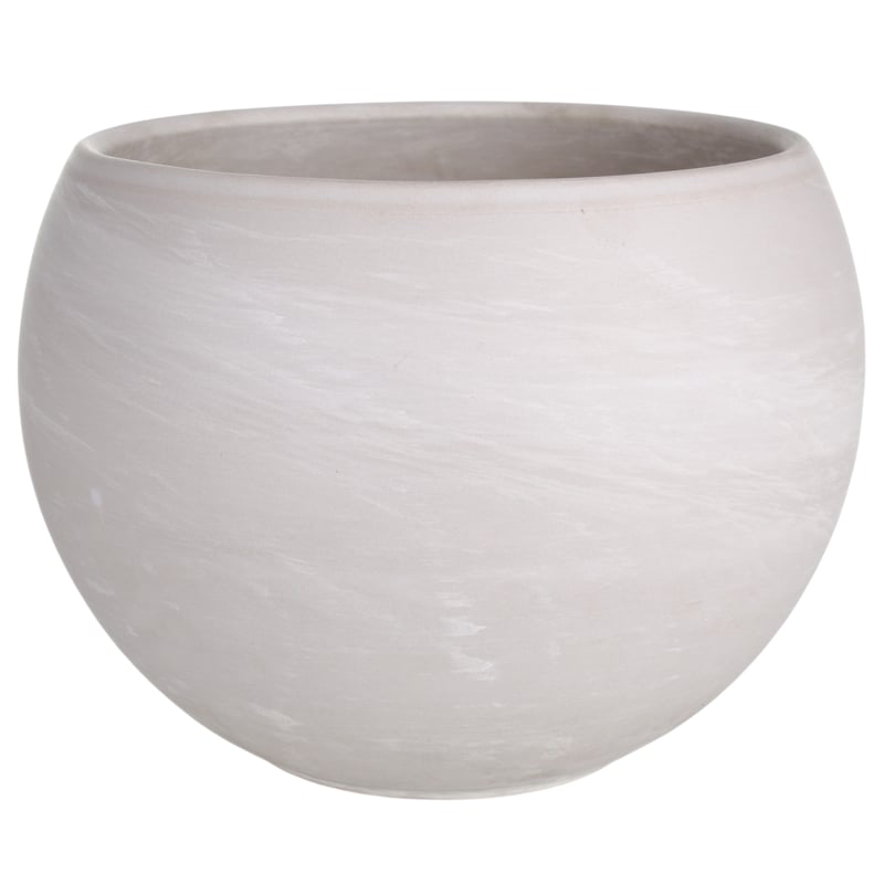 Donica gliniana Kula śr.37 cm biała Cermax