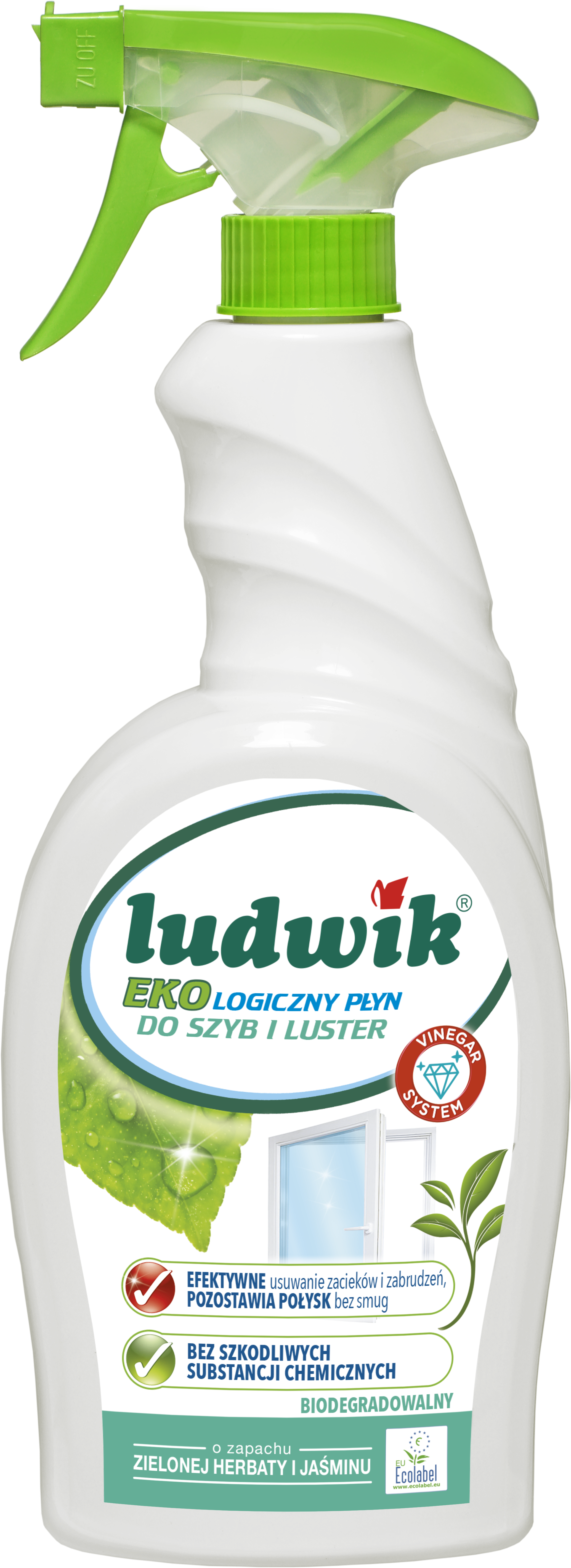 Środek do czyszczenia i odtłuszczania szyb i luster 0.75 l Ludwik Eko