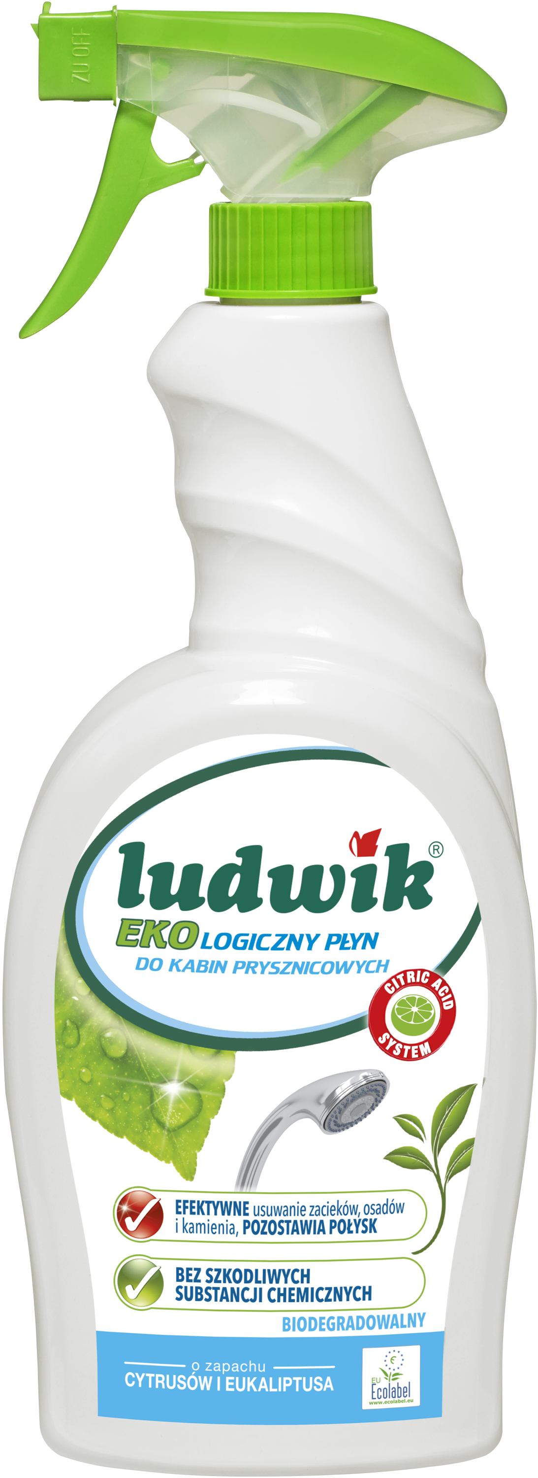 Środek czyszczący do kabin prysznicowych 0.75 l Ludwik Eko