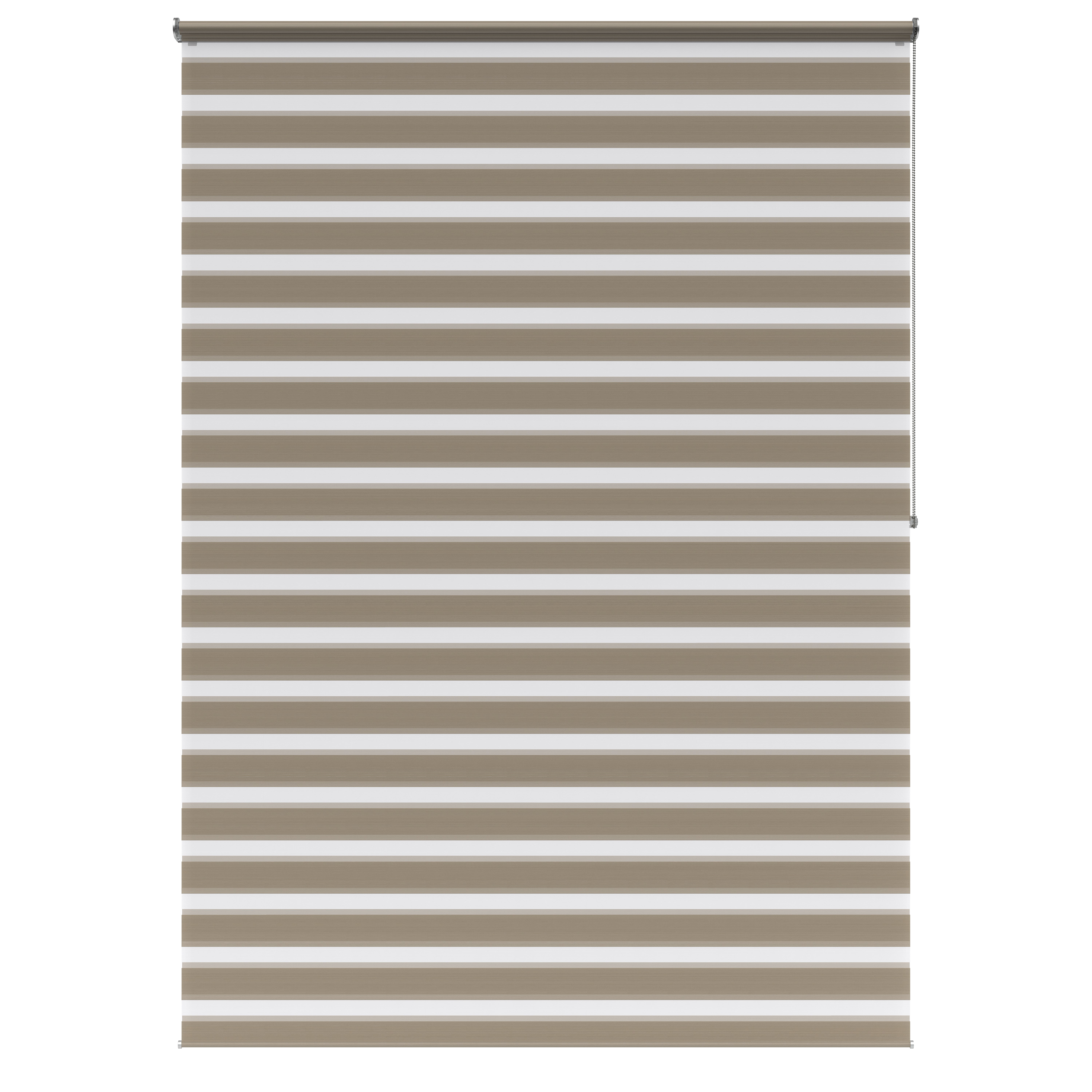 Estor enrollable noche/día con cadena Bolero poliéster liso beige moon INSPIRE de 150x250cm - 5