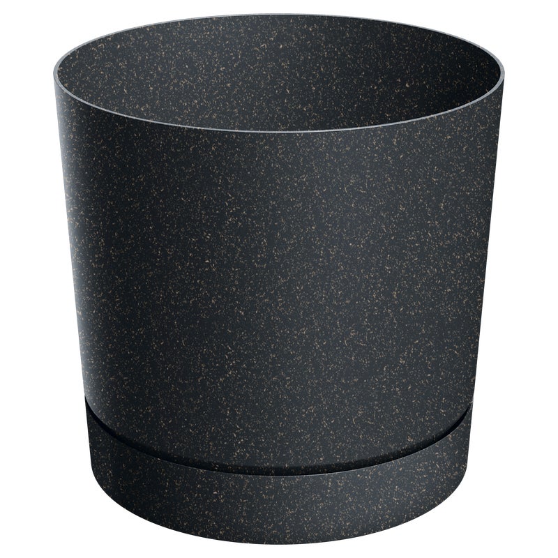 Doniczka Tubo 15cm antracytowa ziarnisty efekt Prosperplast