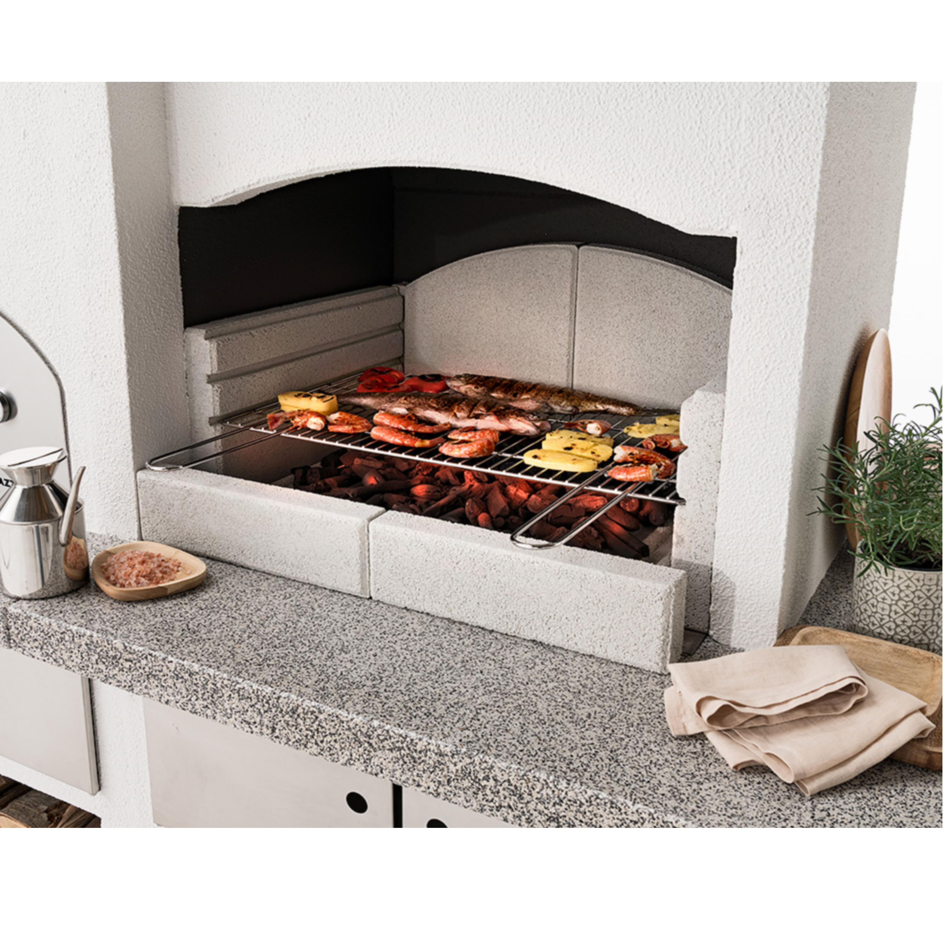 Barbecue fisso a legna e carbonella NEW ZEALAND 2 EASY GARDEN BY PALAZZETTI L 204 x H 187 x P 95 cm - 5