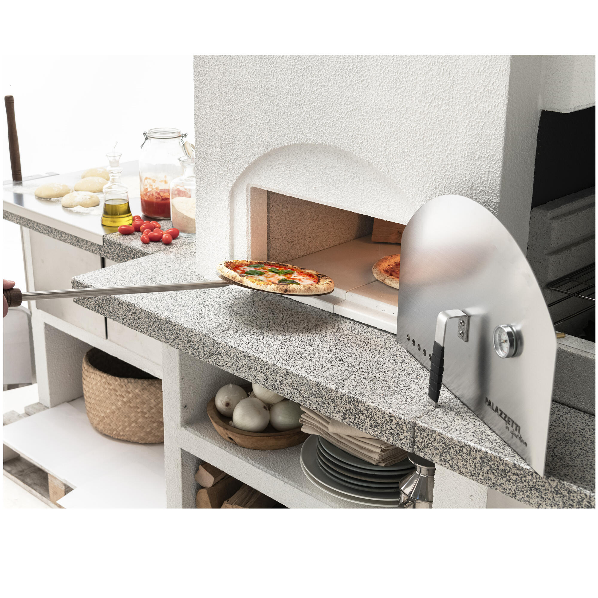 Barbecue fisso a legna e carbonella NEW ZEALAND 2 EASY GARDEN BY PALAZZETTI L 204 x H 187 x P 95 cm - 4