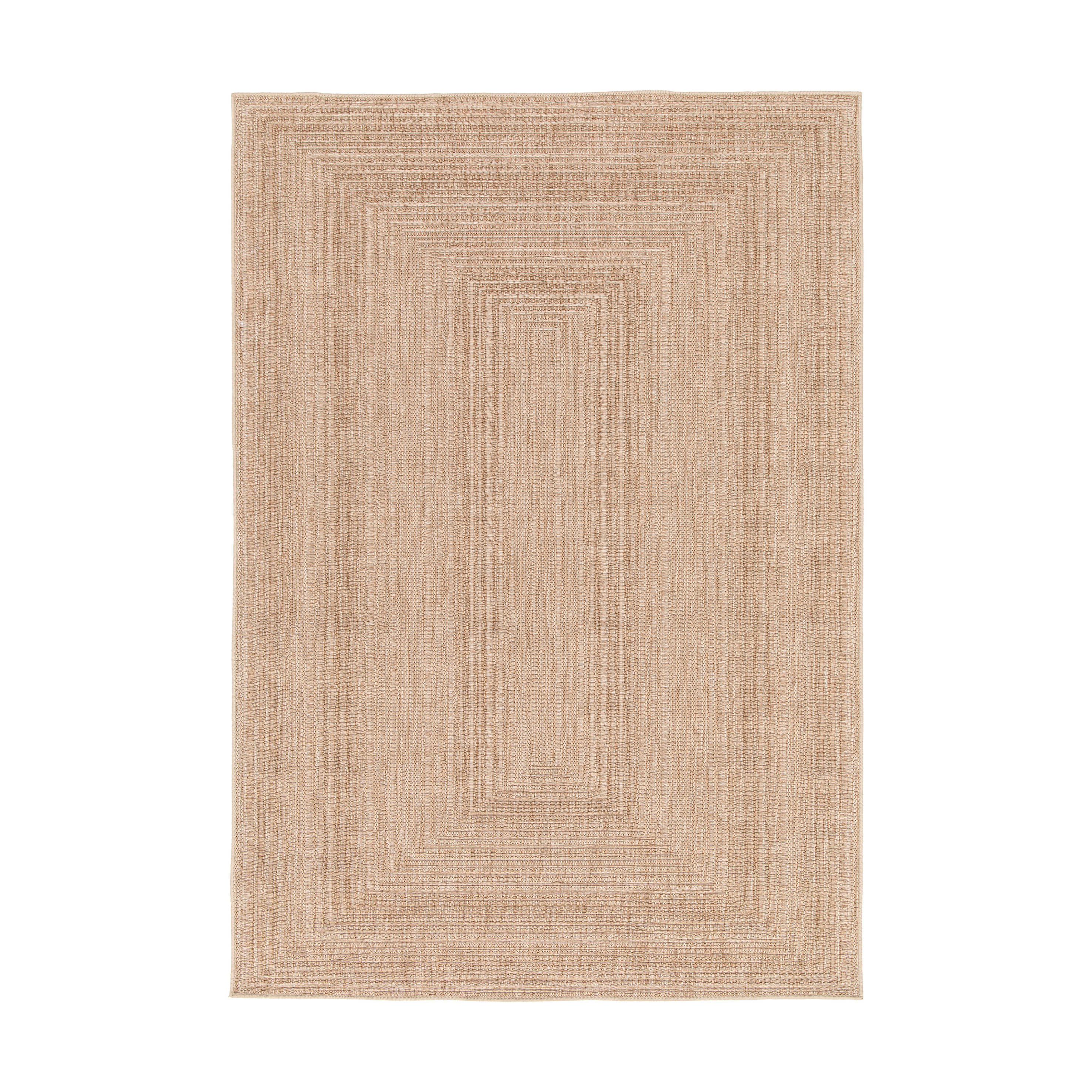Alfombra exterior/interior polipropileno pelo medio inspire fujin liso beige 120x170cm