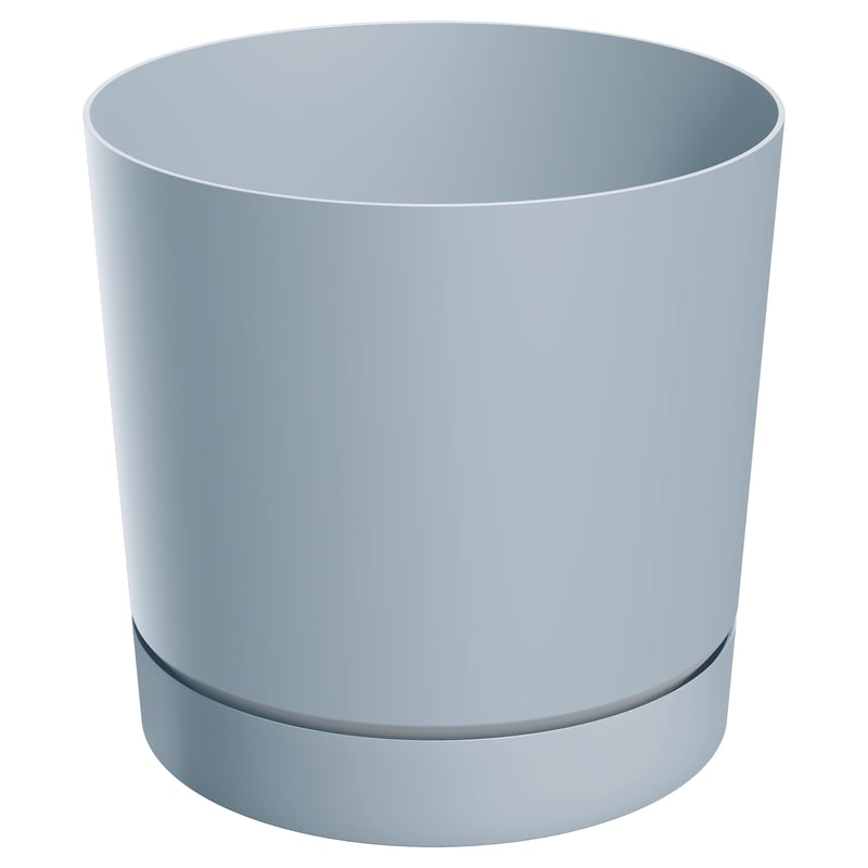 Doniczka Tubo 11cm jasna szara Prosperplast