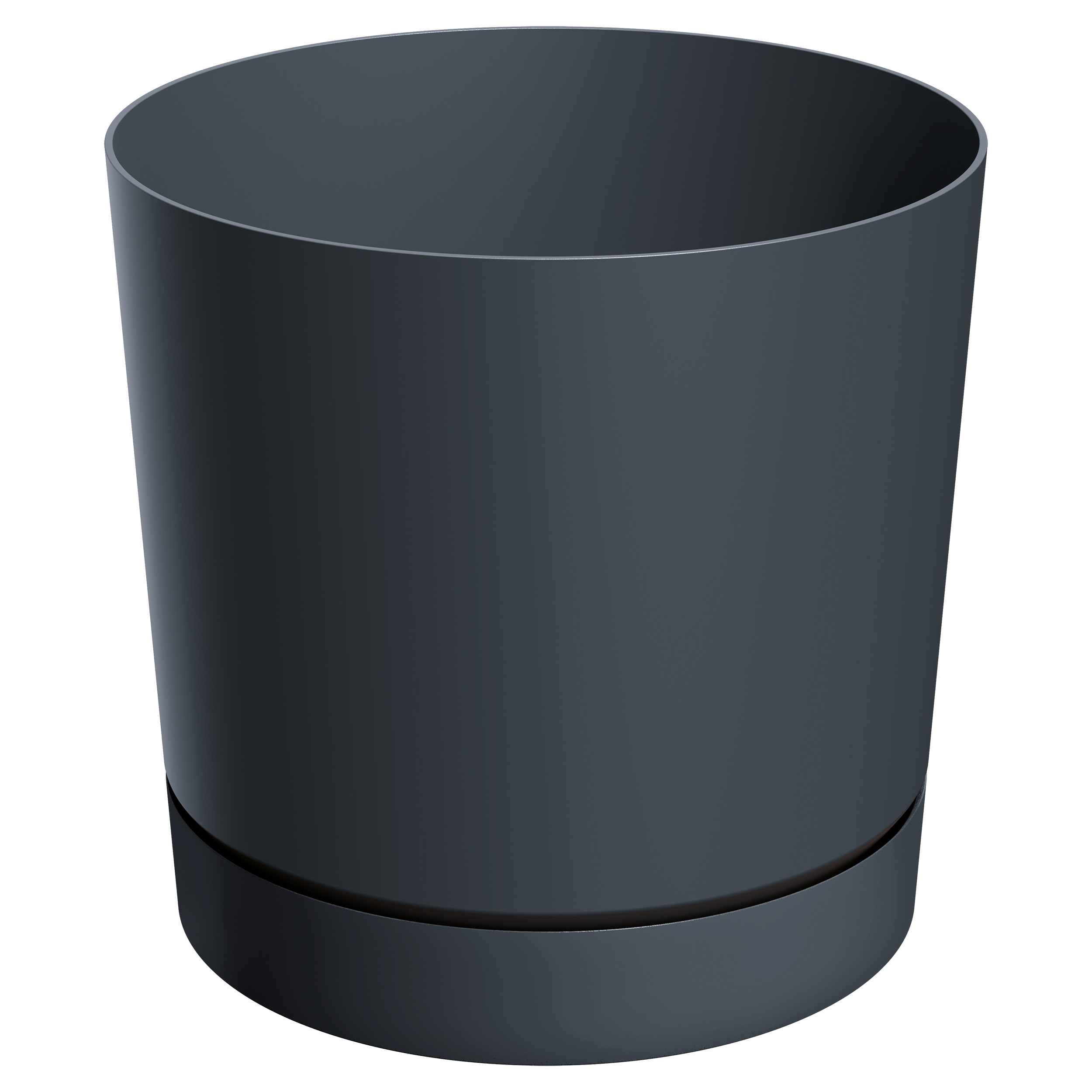 Doniczka Tubo 24cm antracytowa gładka Prosperplast