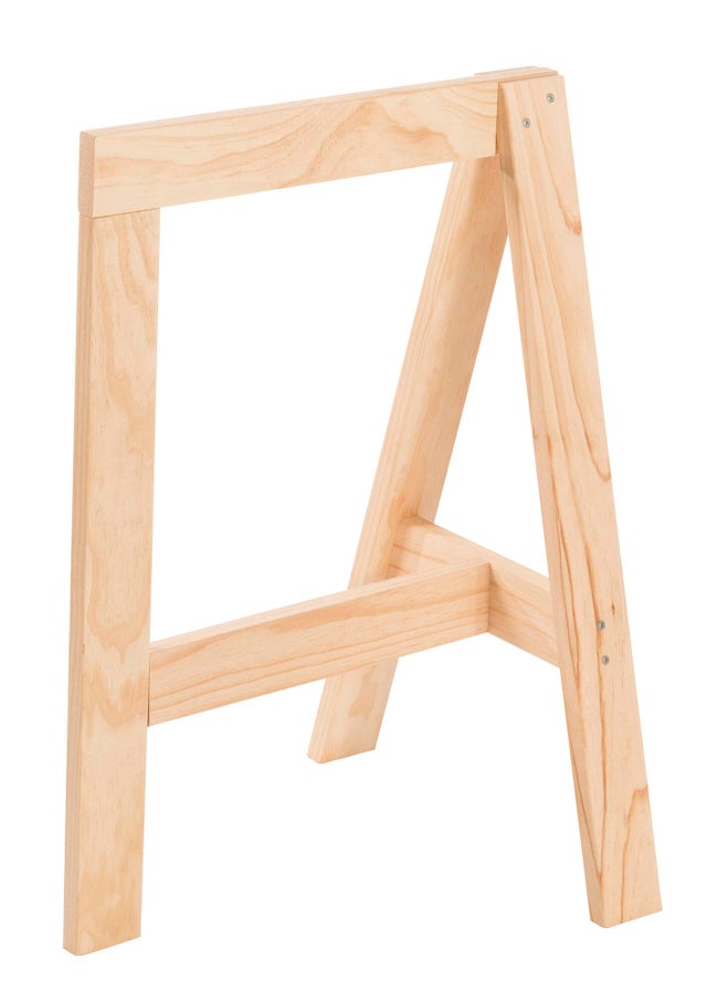 Cavalete de madeira GLAMOUR SEM VERNIZ 74X50X45CM