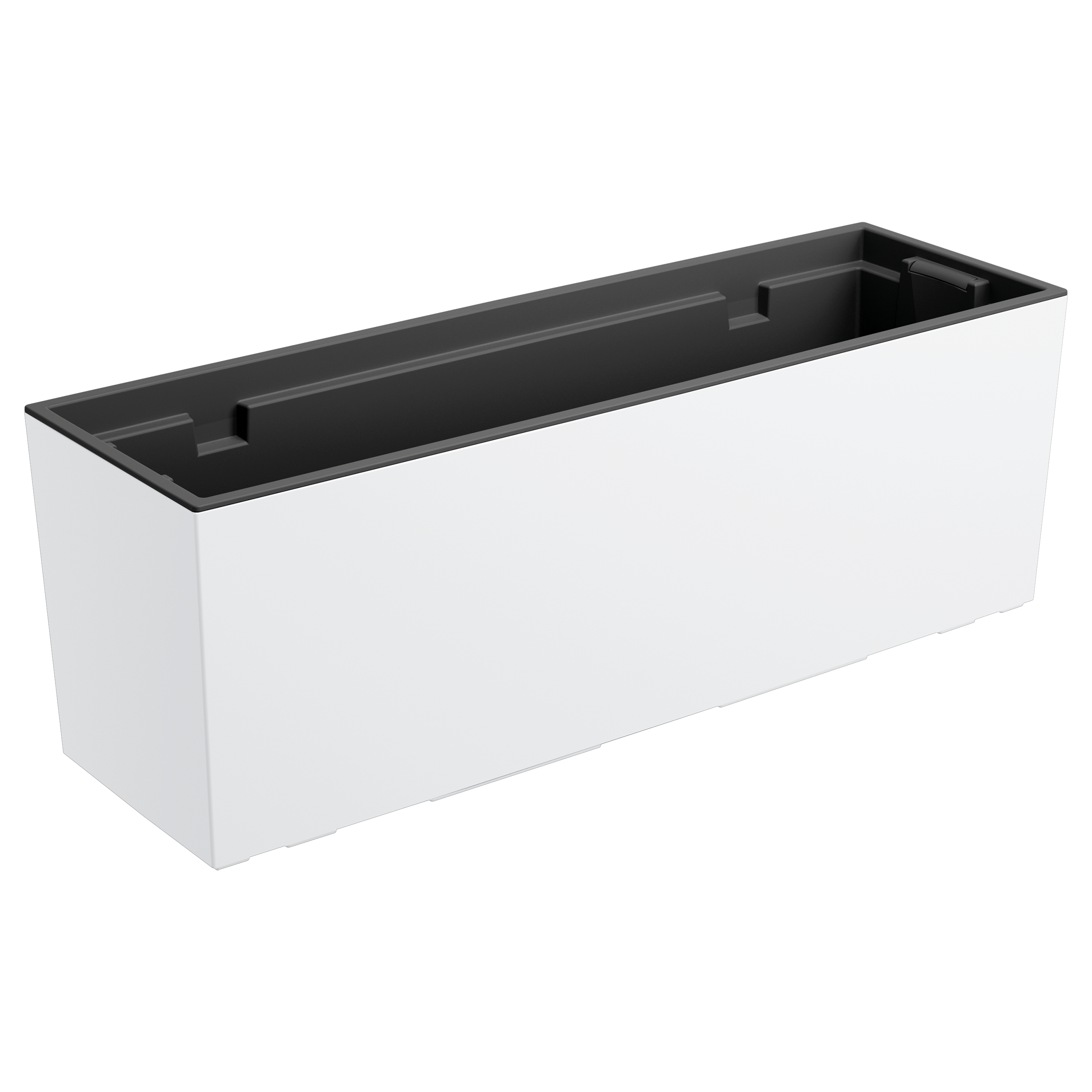 Skrzynka balkonowa na balustradę Urbi 58x18x19,5cm biała Prosperplast