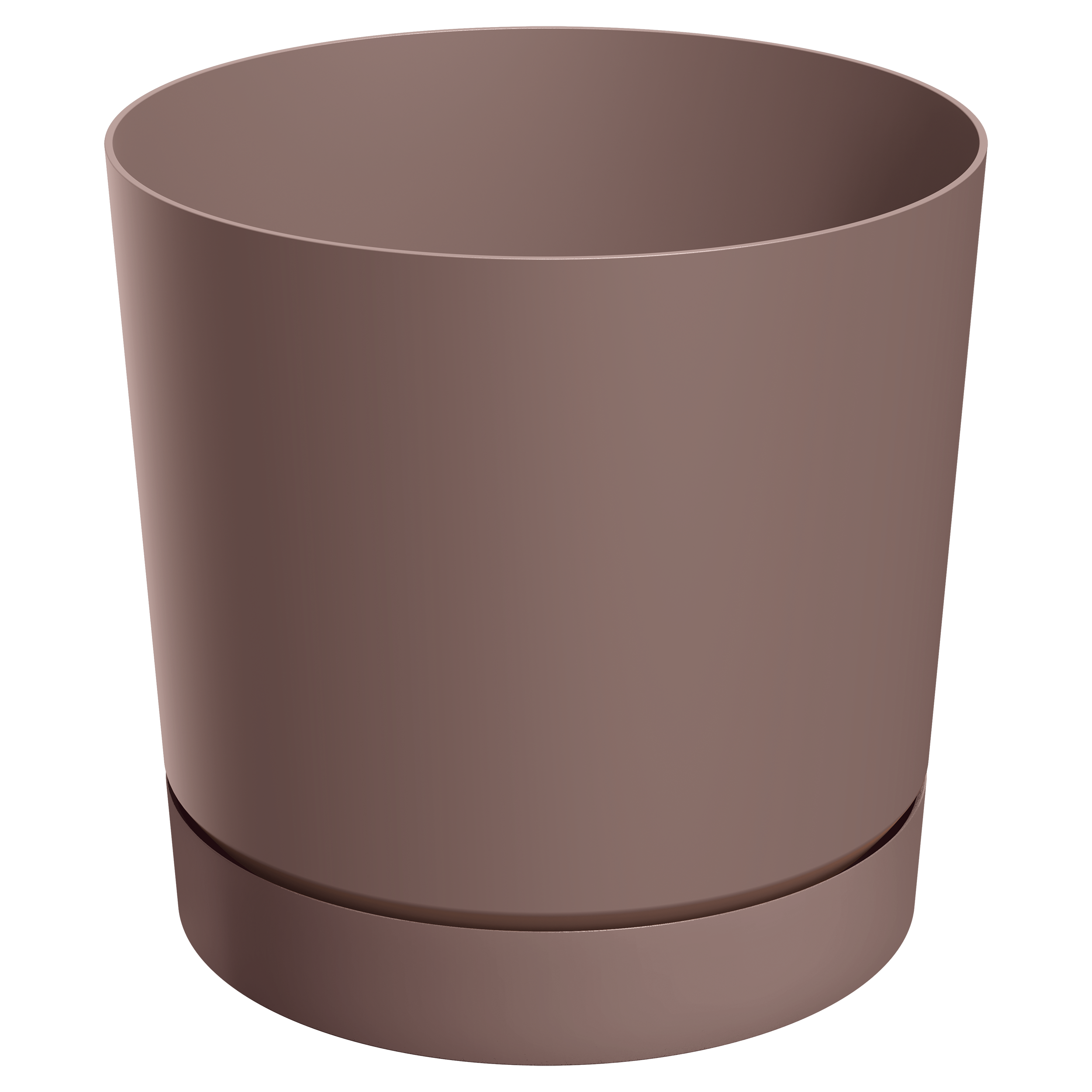 Doniczka Tubo 11cm jasny brąz gładka Prosperplast