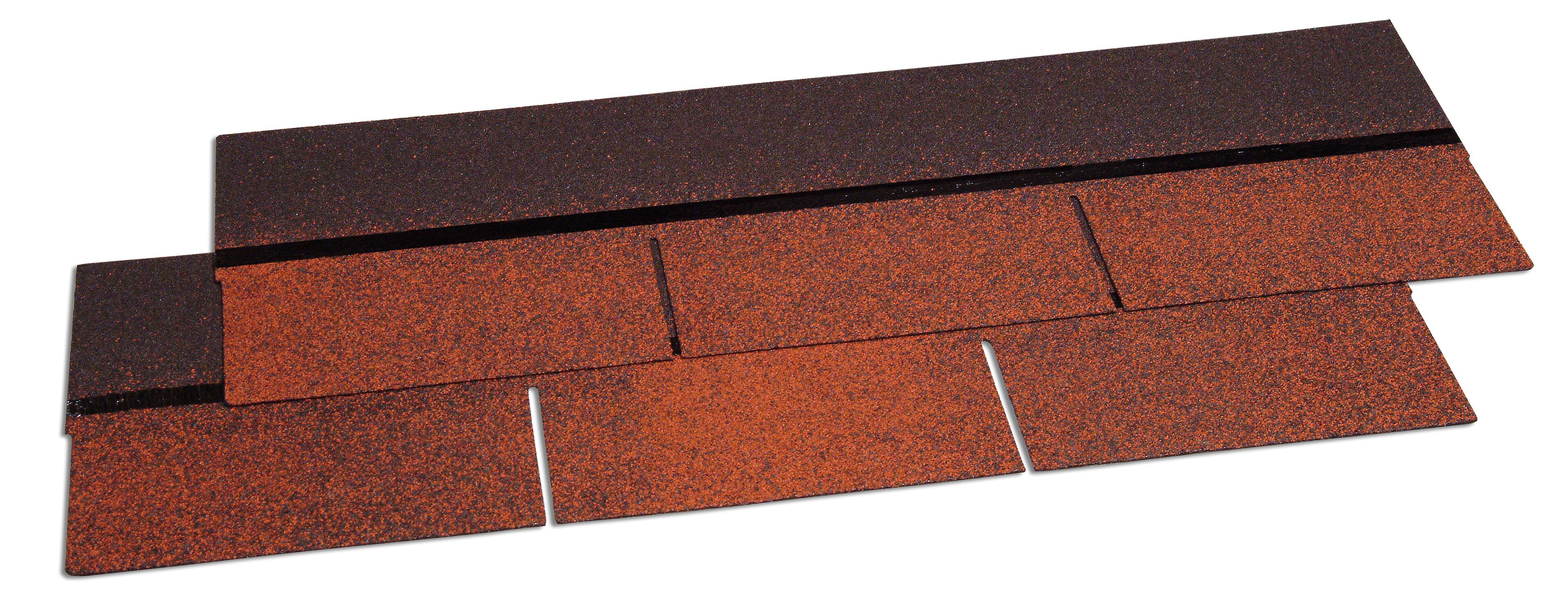 TÉGOLA ASFÁLTICA CORTE RECTO ROJO 3 M2 - 2