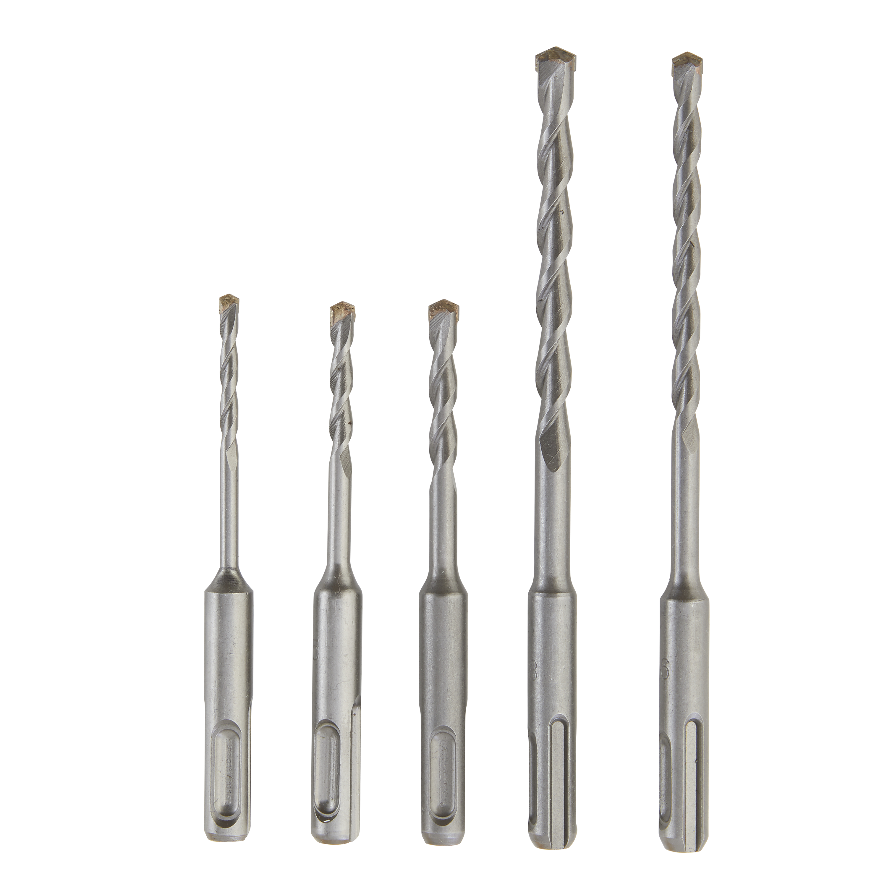 Lot de 5 Foret à béton, Diam.4 à 8 mm, L.110 à 160 mm - 2