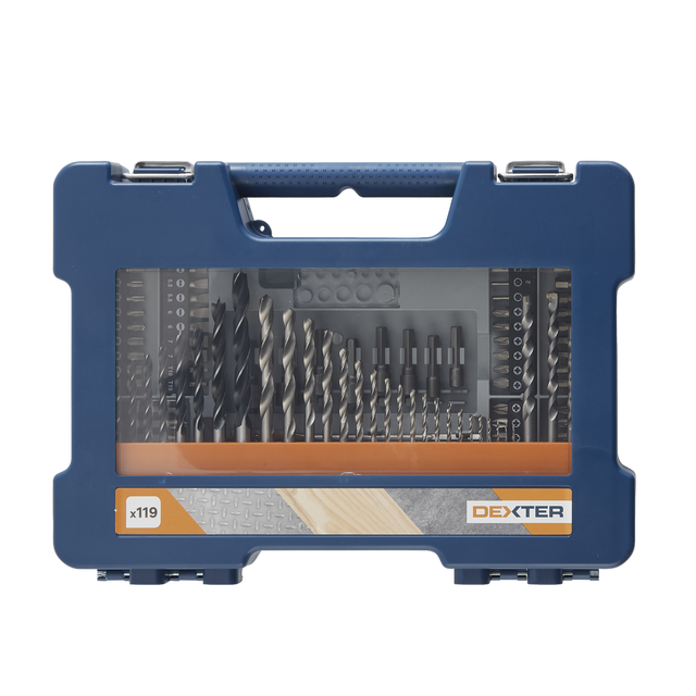 Ensemble de forets et d'embouts DEXTER, 100 pièces