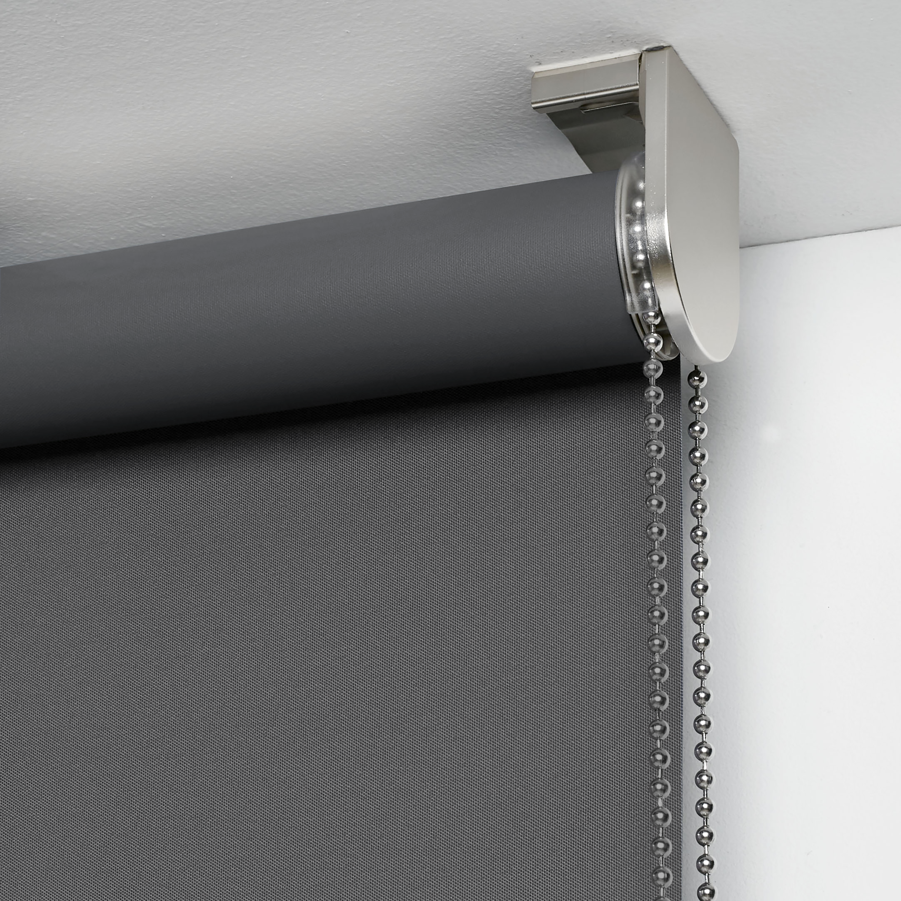 Estor enrollable opaco  con cordón Bossa poliéster liso gris paris INSPIRE de 120x250cm - 10