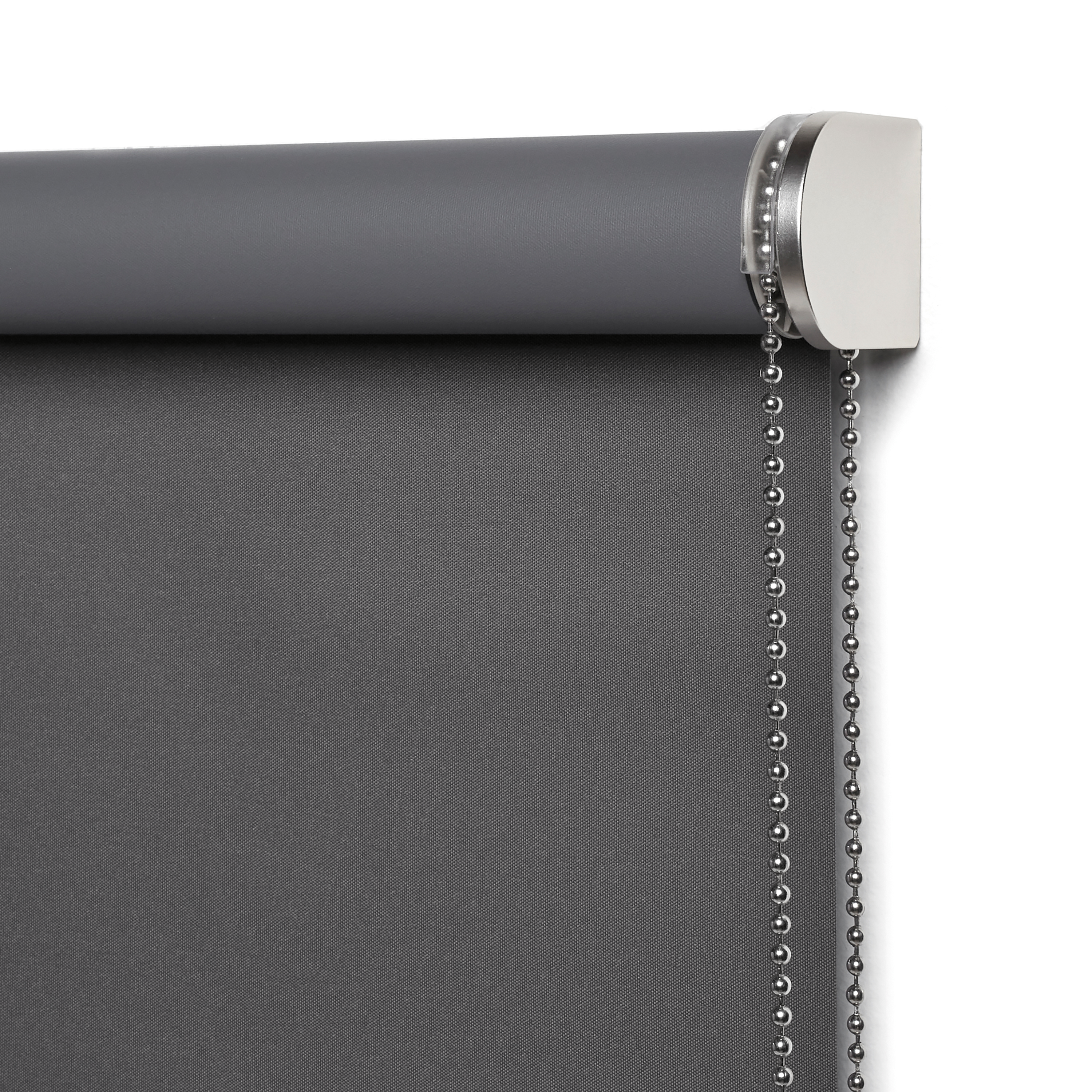 Estor enrollable opaco  con cordón Bossa poliéster liso gris paris INSPIRE de 120x250cm - 9