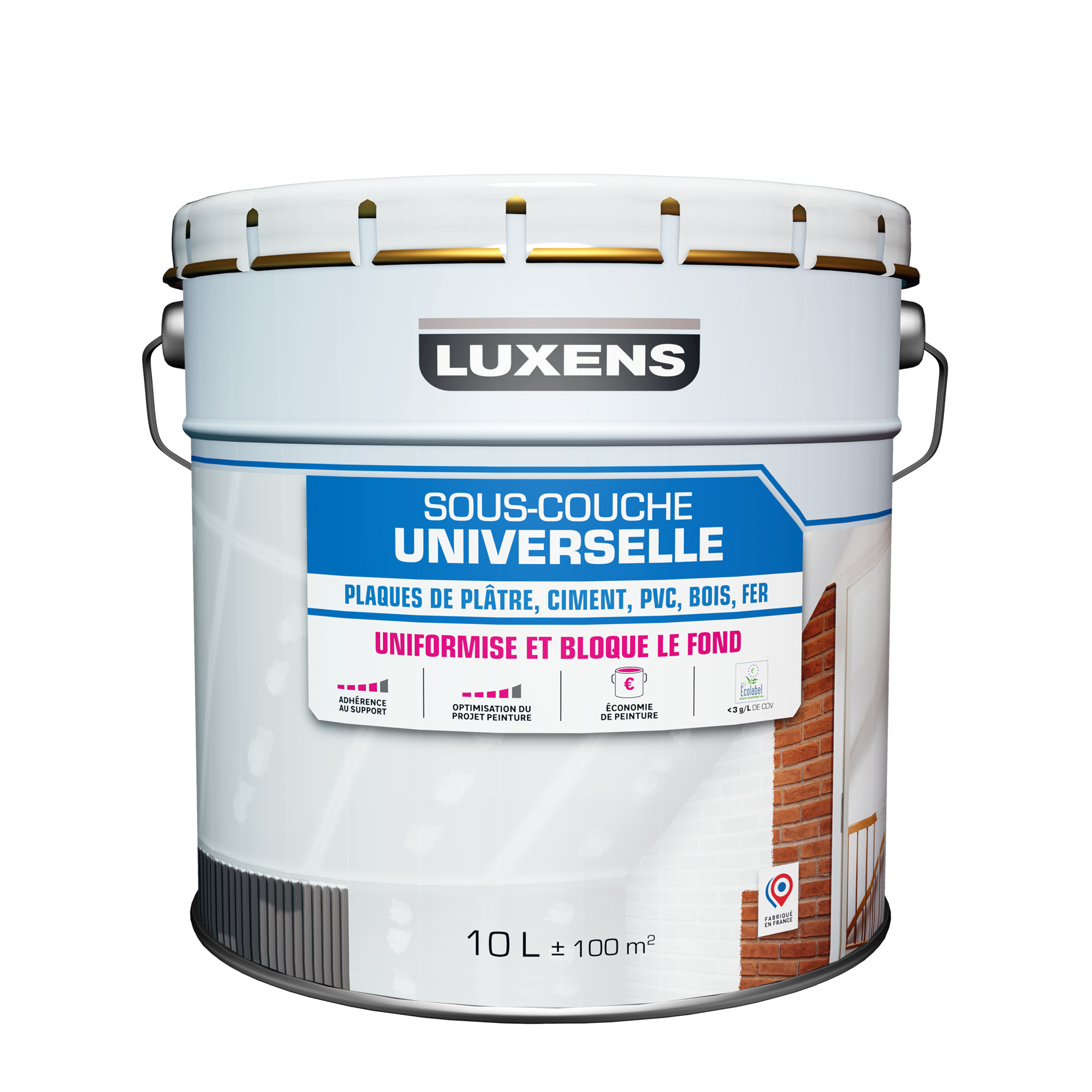 Souscouche universelle LUXENS blanc 10 l Leroy Merlin