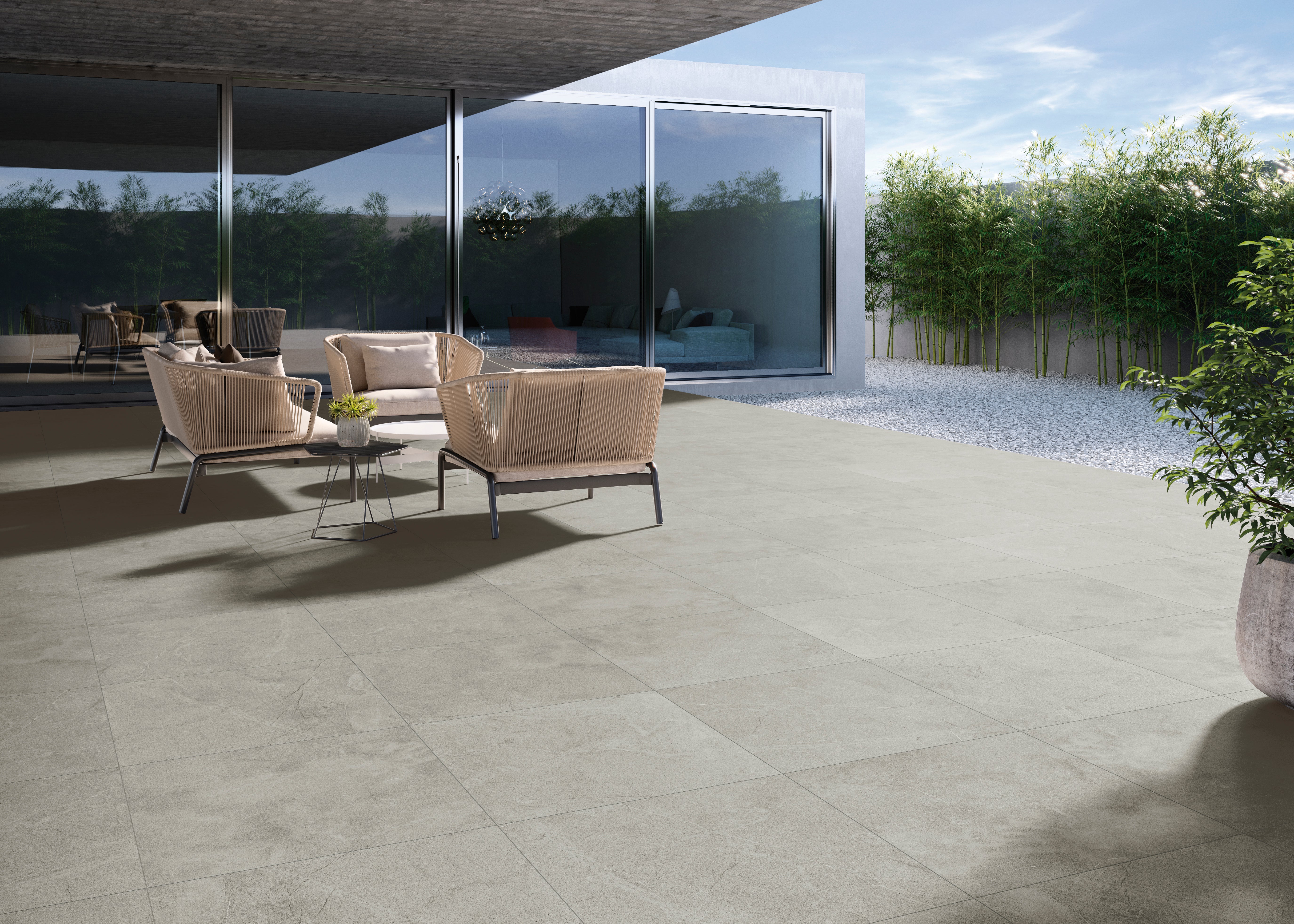 Suelo porcelánico evoque efecto piedra ceniza 100x100 cm c1