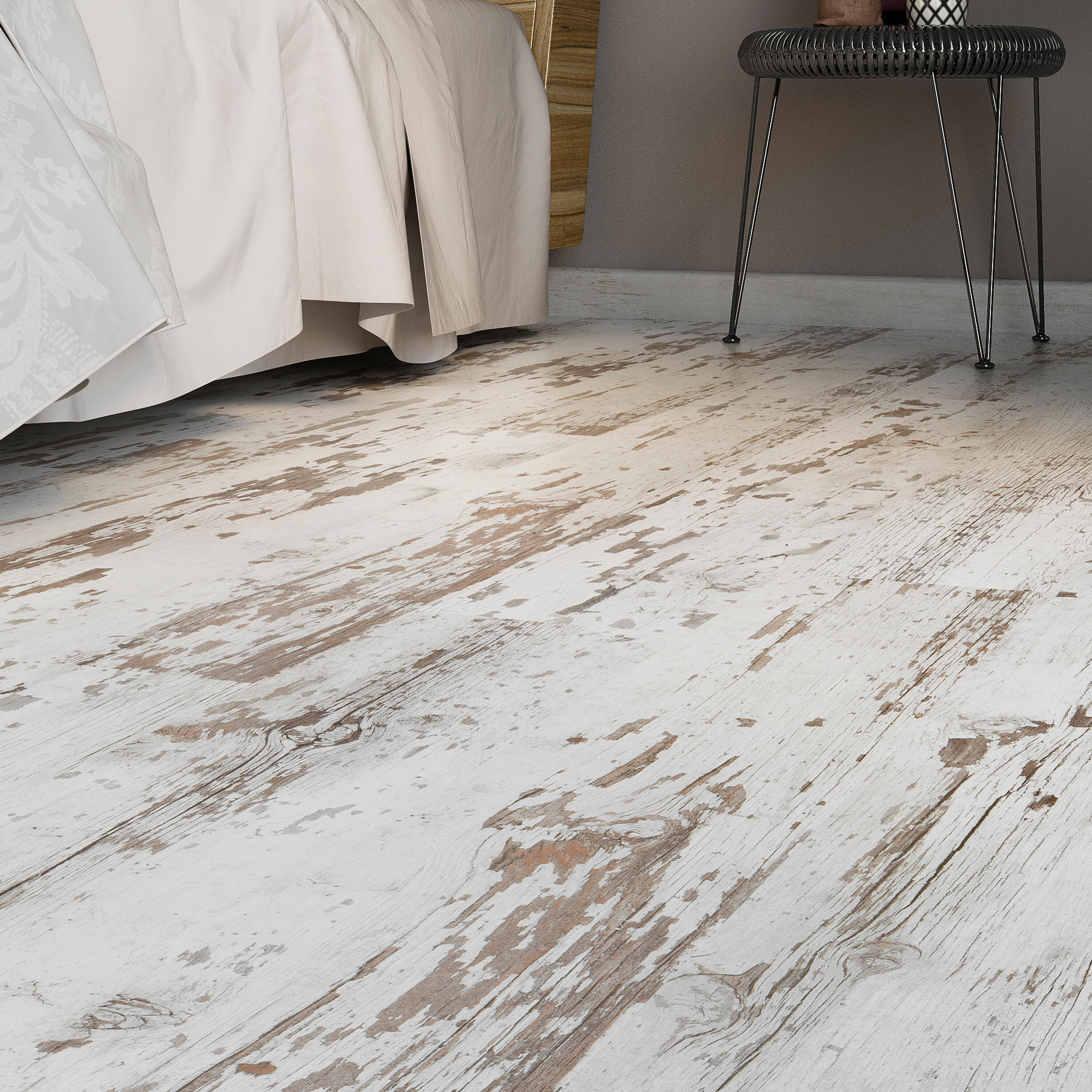 Suelo laminado intenso 8mm Messina efecto madera blanca AC5 BL005 ARTENS - 9