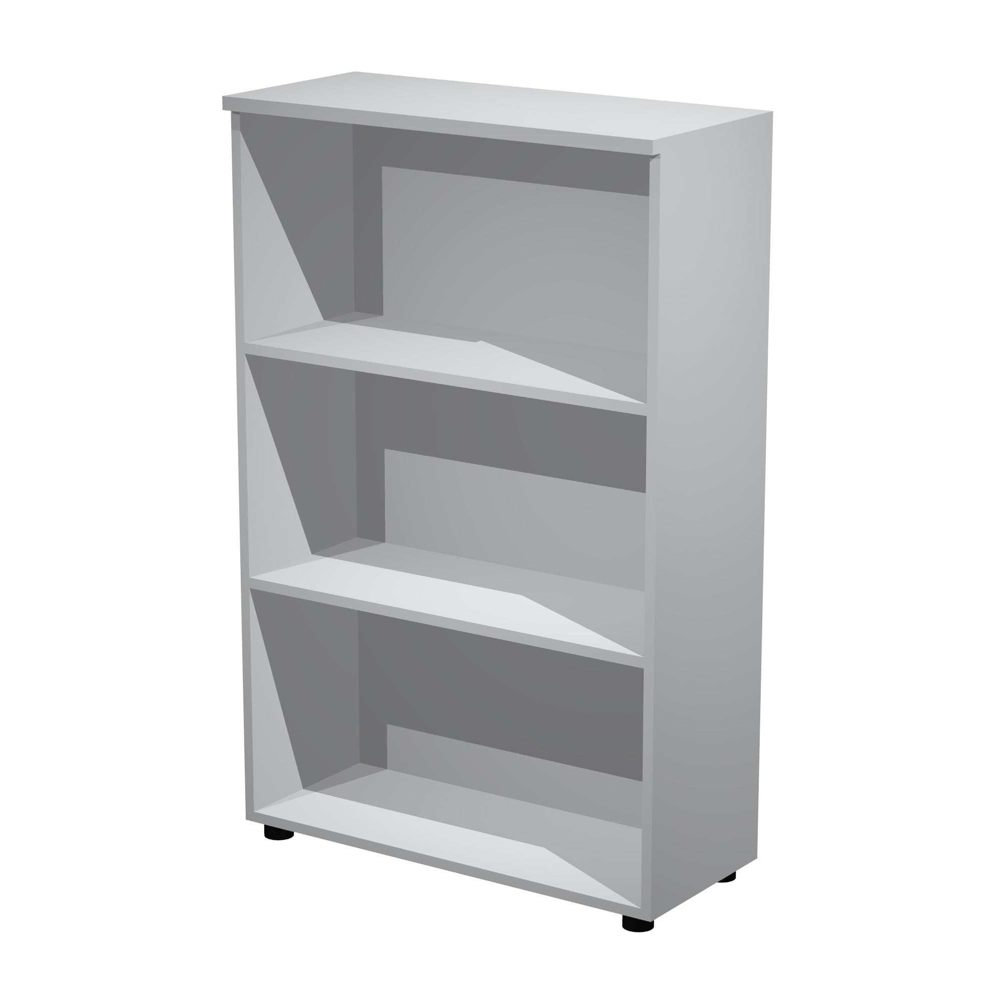 Estantería de madera presto color gris de 120x80x35cm