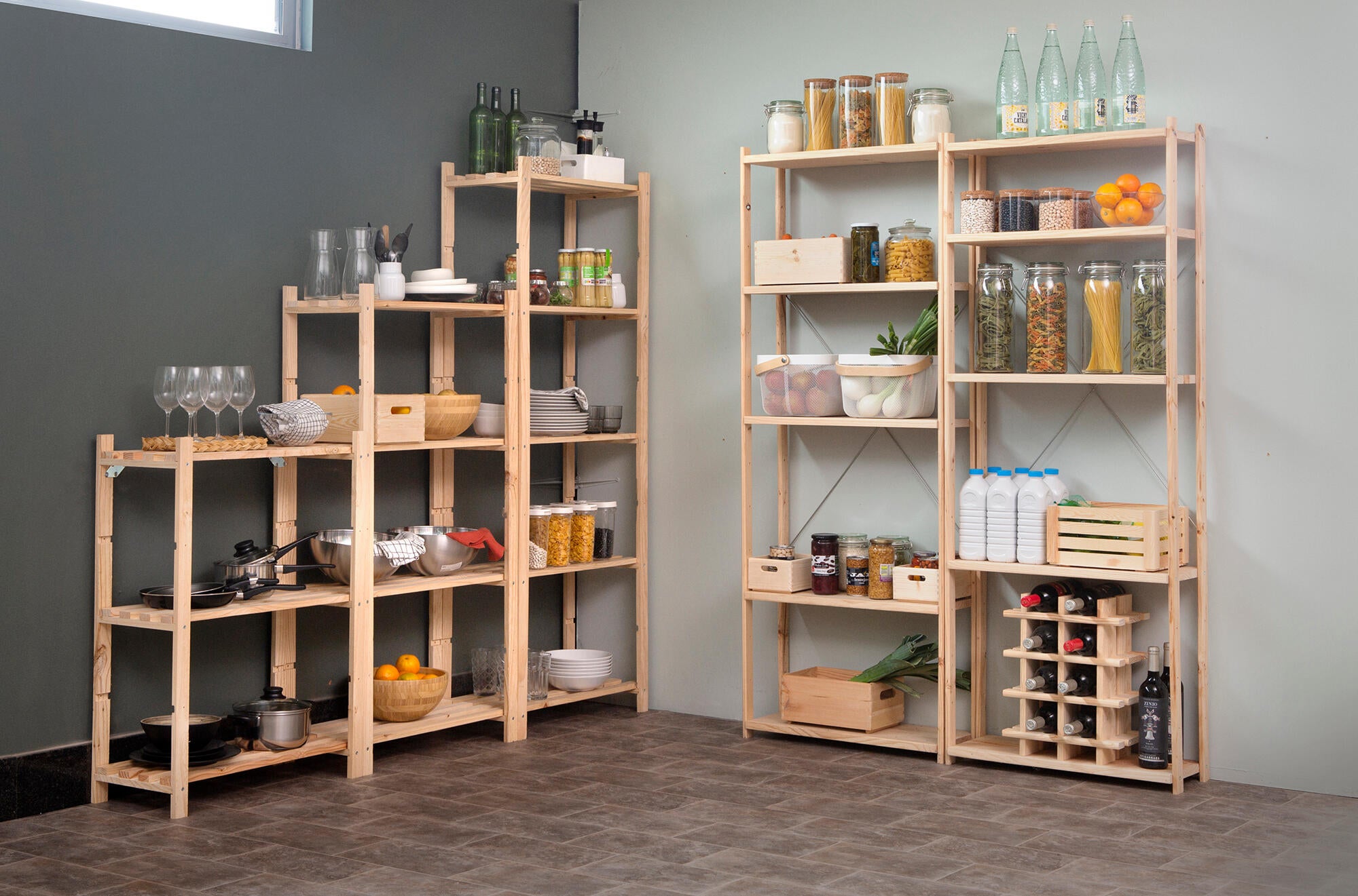 Estantería de madera en pino macizo ASTIGARRAGA 171x65x25cm - 3