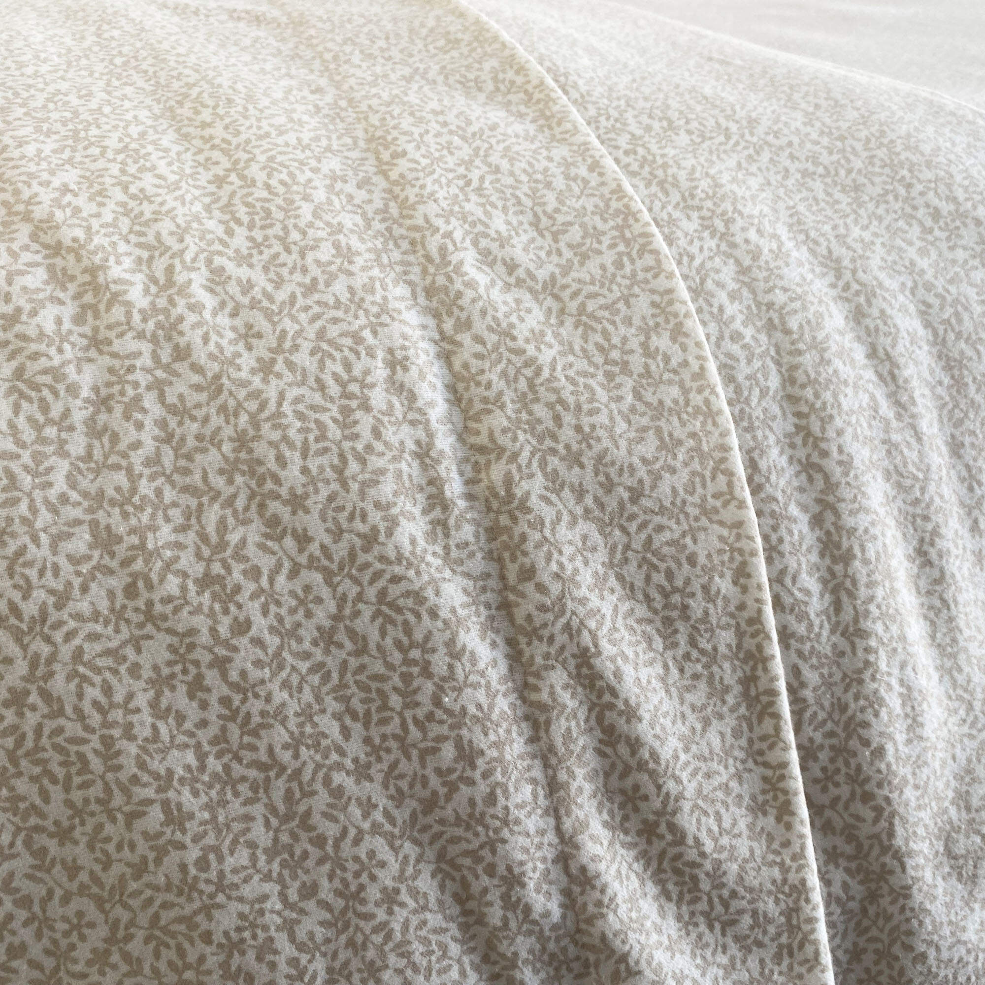 Funda de almohada Franela algodón 80 hilos beige 50 x 75 cm - 4