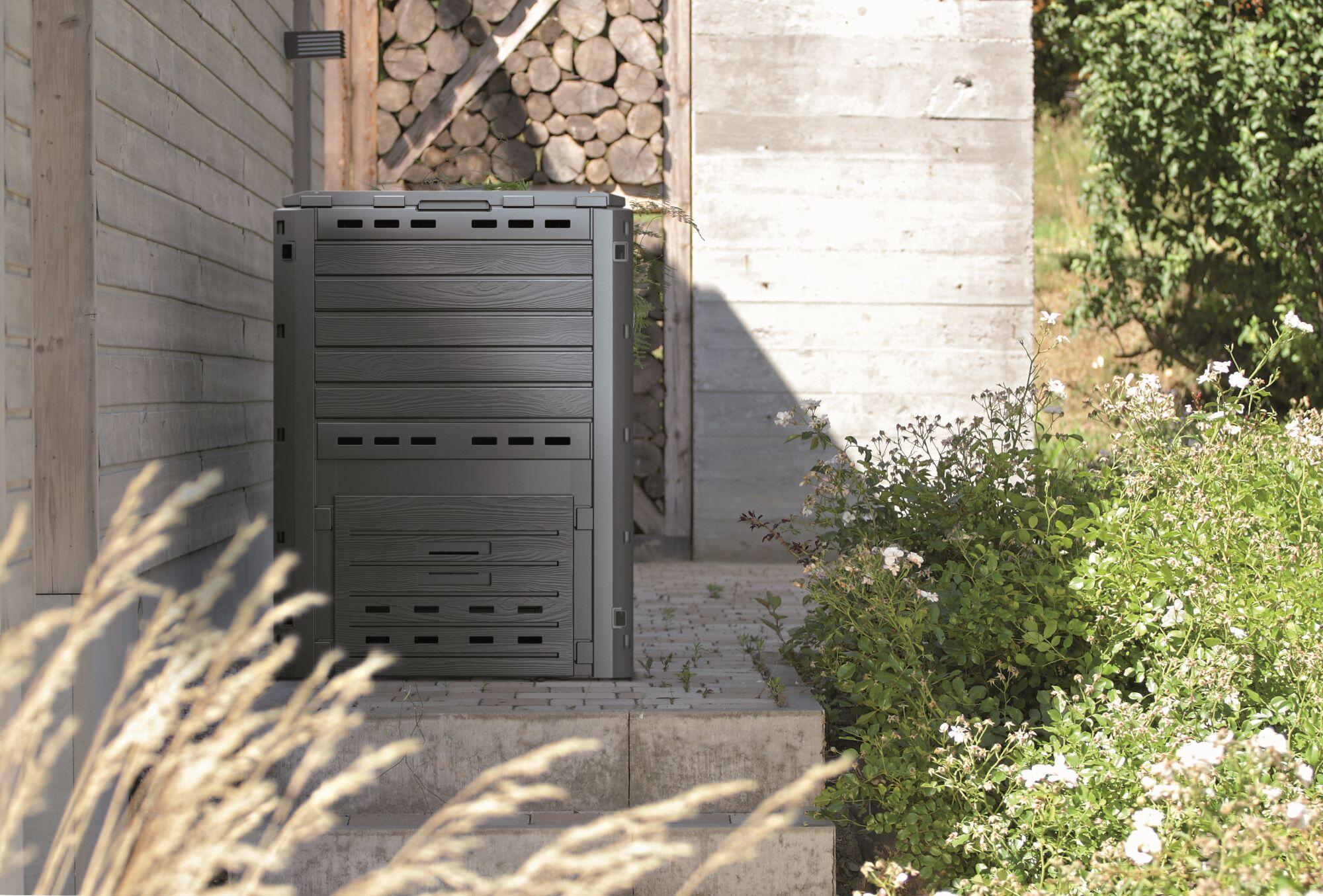 Compostador para exterior de polipropileno Woody de 280 litros - 5