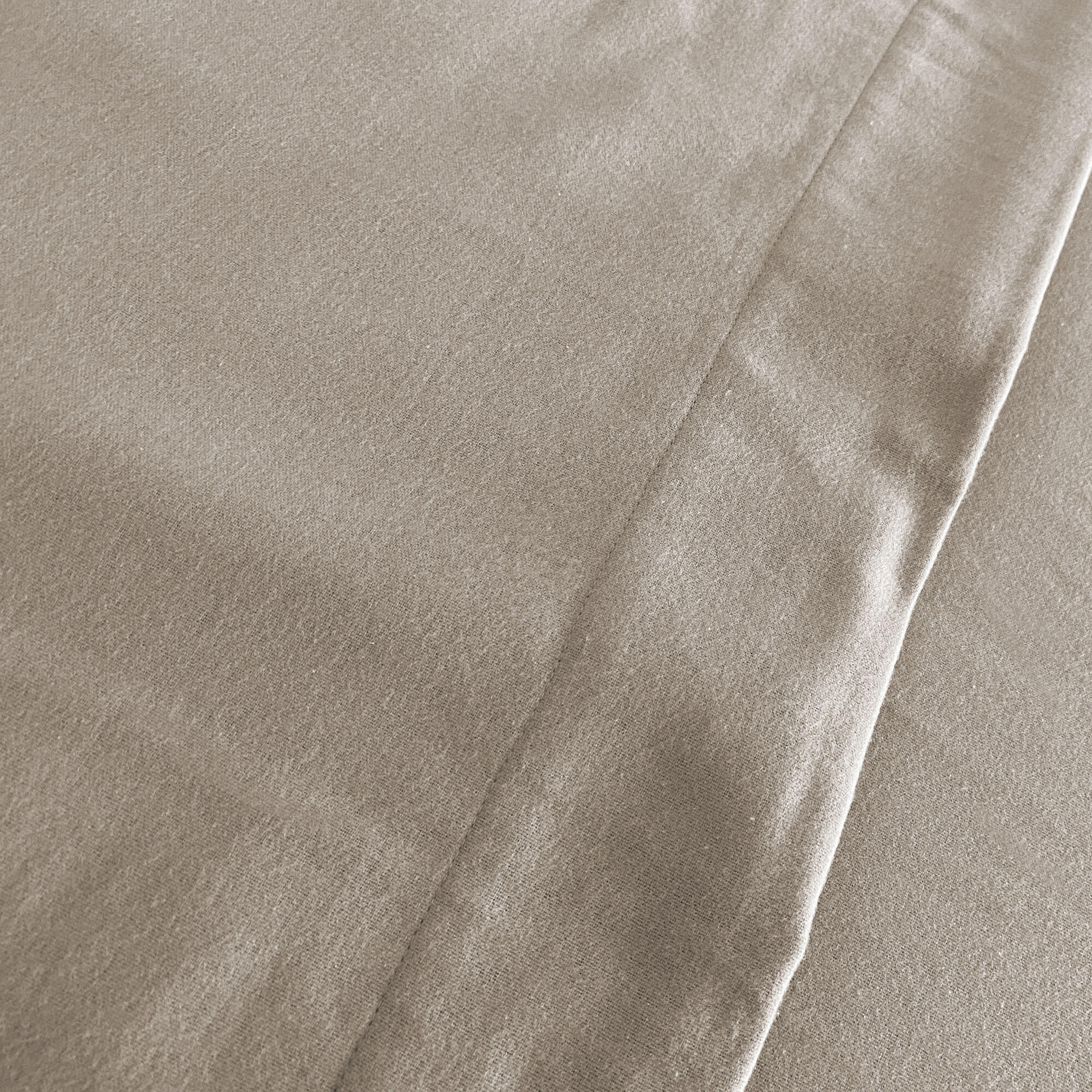 Sábana encimera Franela algodón 80  hilos beige cama 90 cm - 10