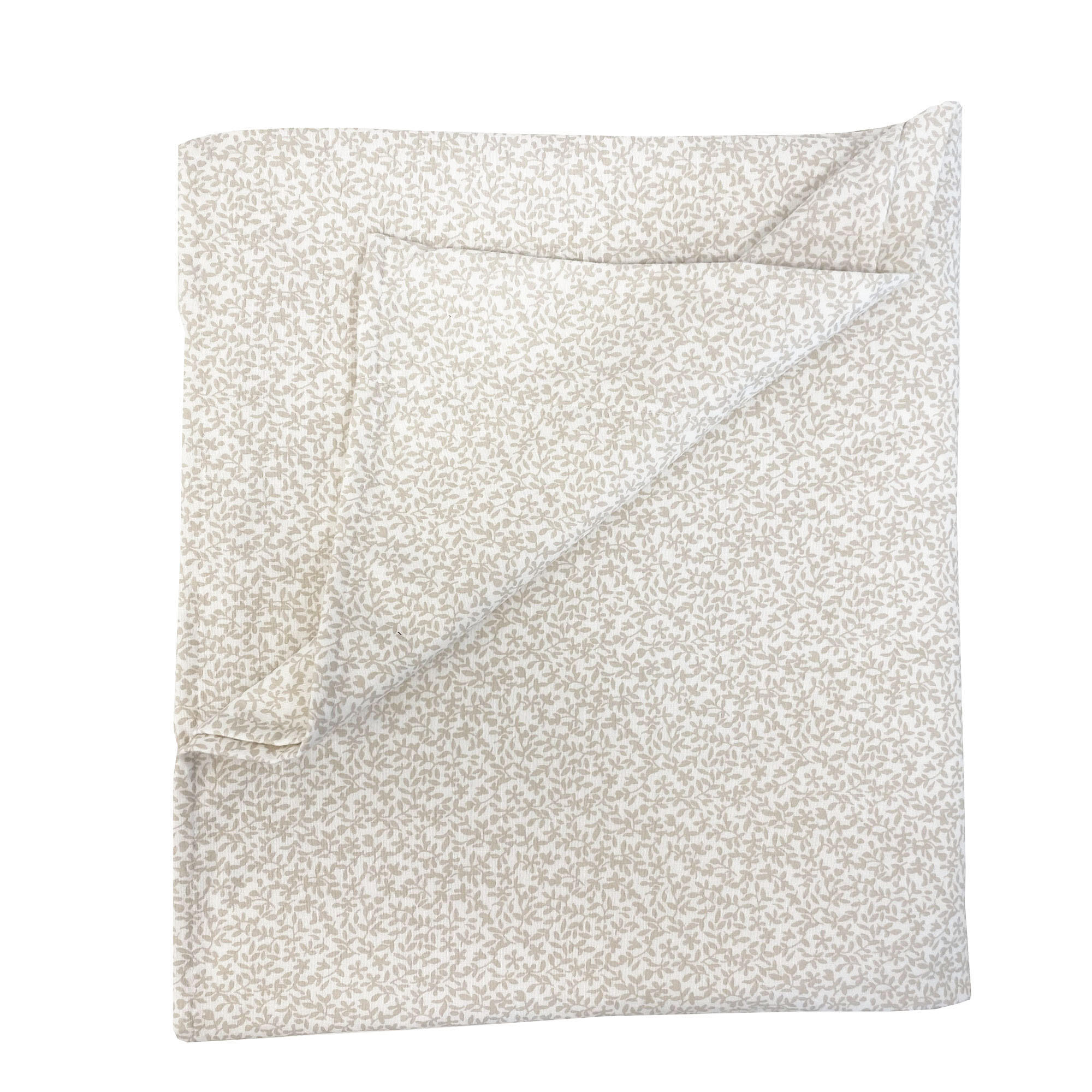 Sábana encimera Franela algodón 80  hilos beige cama 90 cm - 2