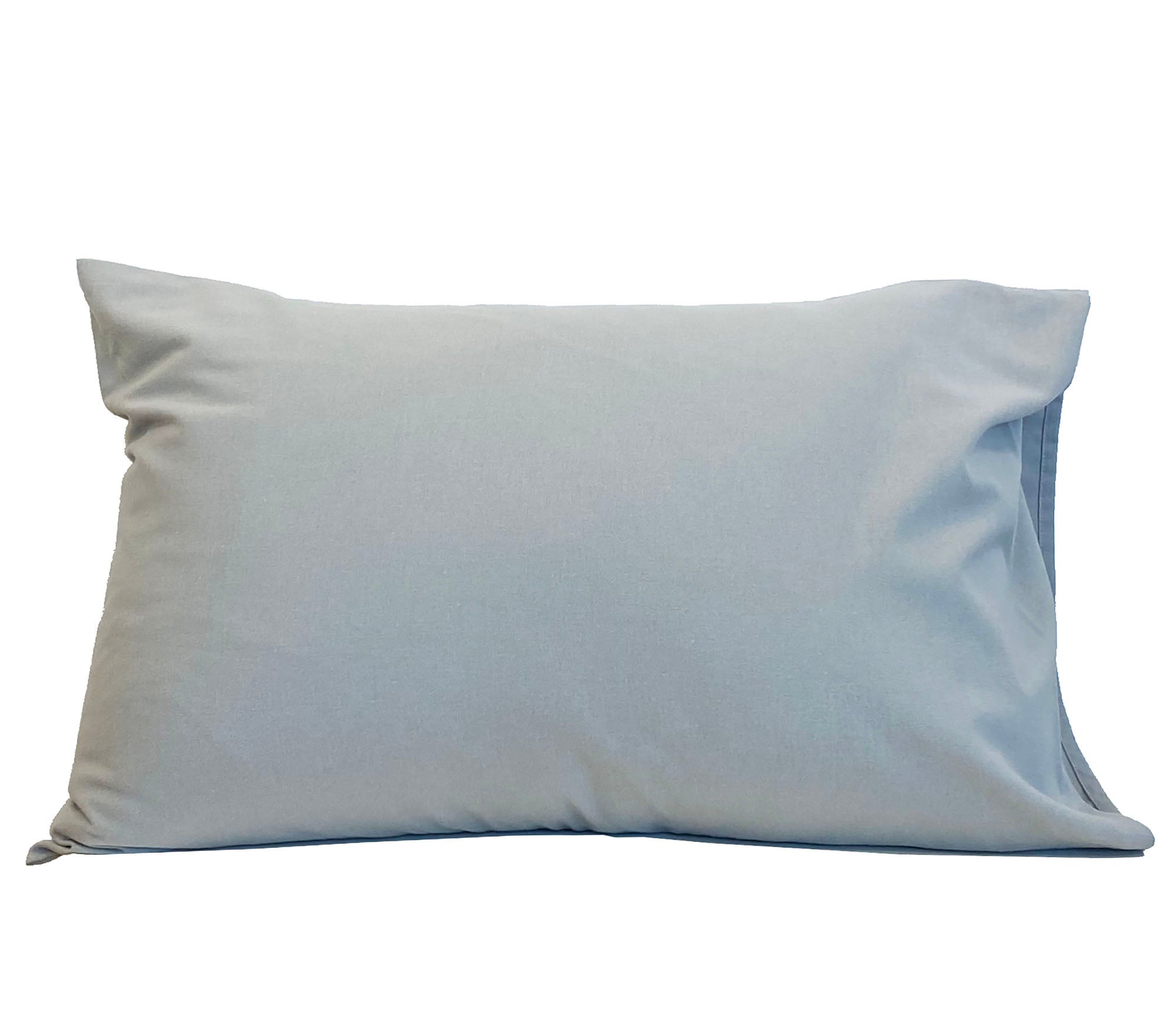 Funda de almohada franela algodón 80 hilos gris 50 x 75 cm