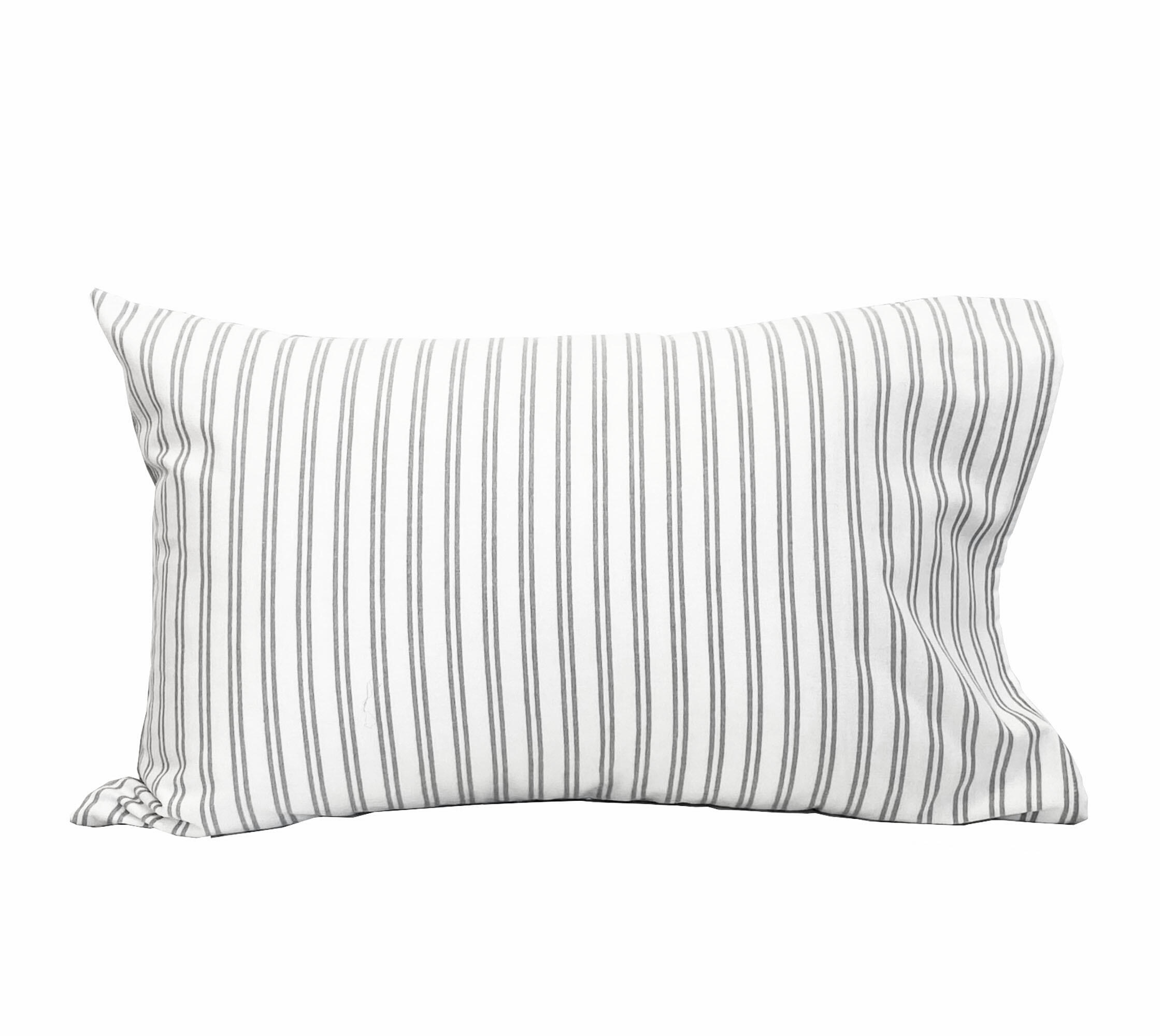 Funda de almohada franela algodón 80 hilos gris 50 x 75 cm