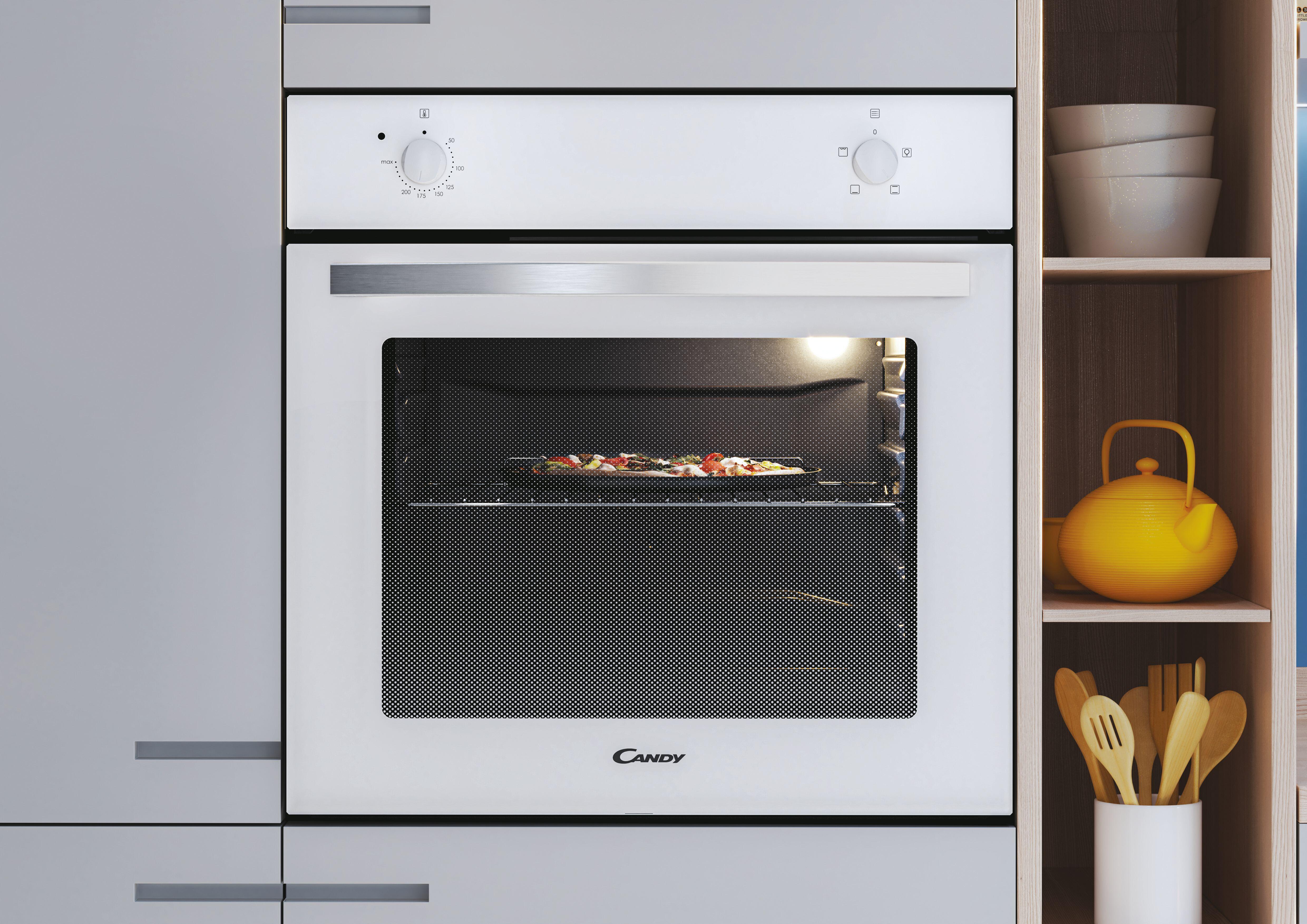 Four convection naturelle, email lisse, CANDY FIDCB100 Blanc - 2