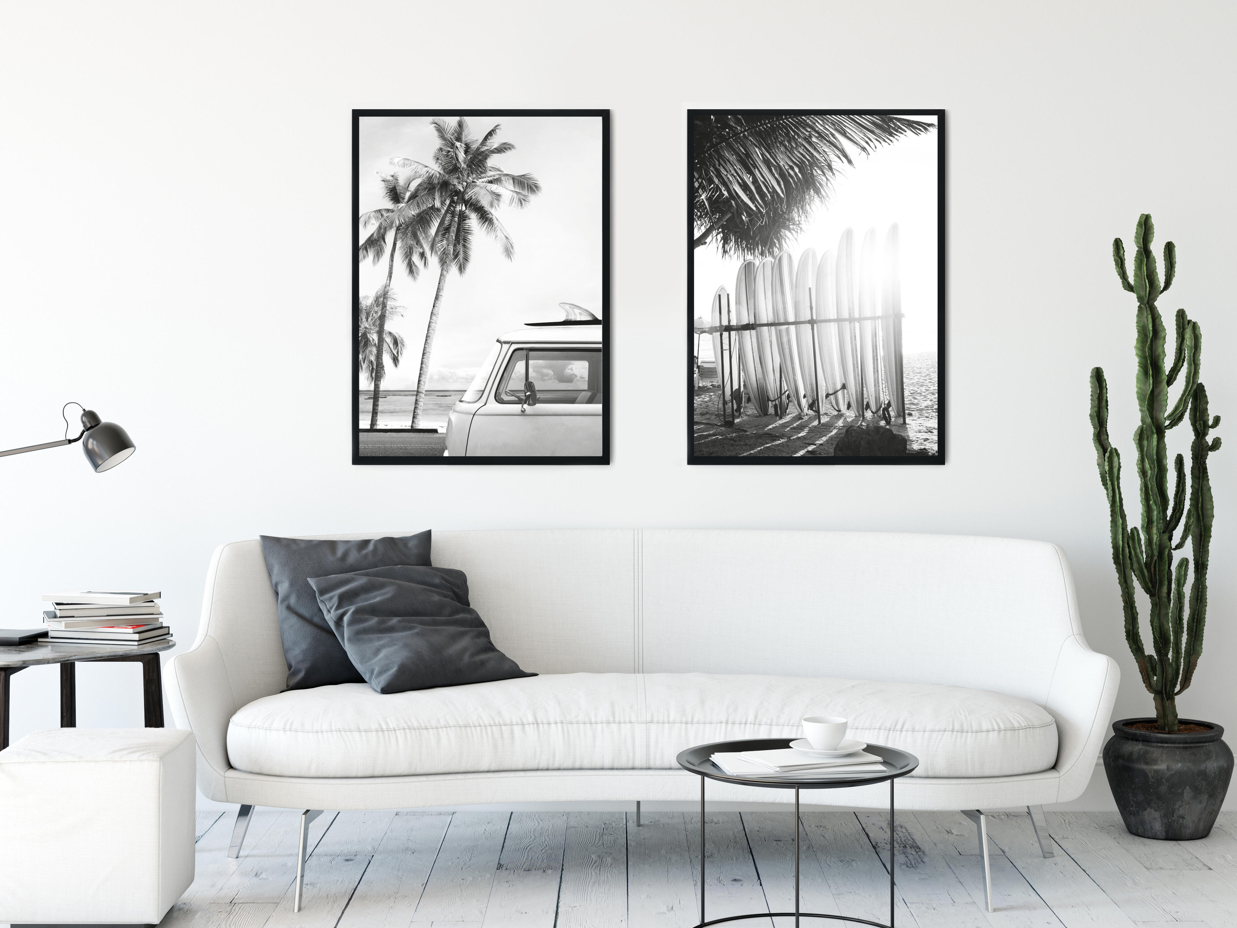 Affiche Planches, gris, noir, blanc EDITIONS BRAUN l.70 x H.50 cm - 2