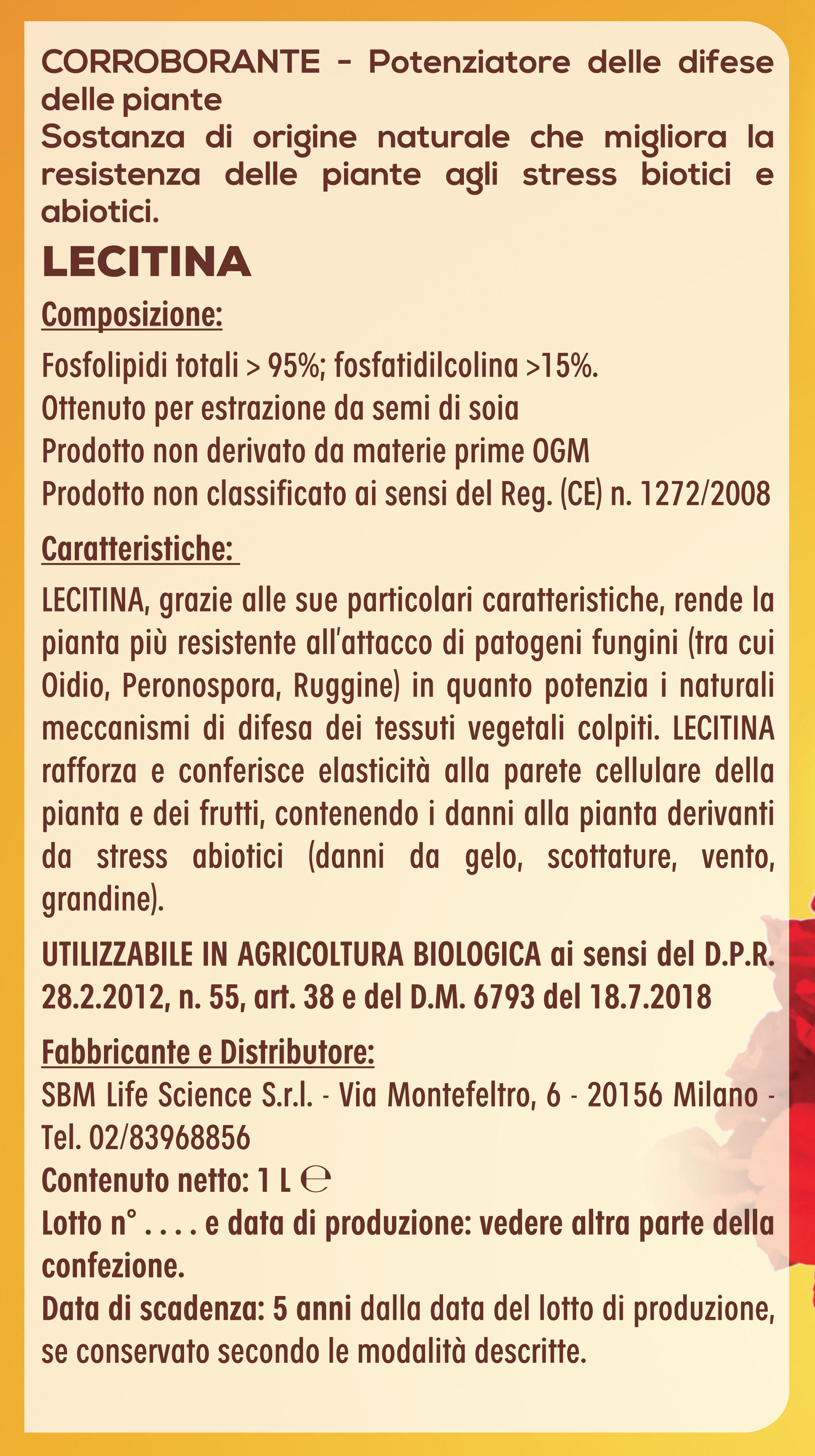 Fungicida SOLABIOL Lecitina di Soia Concentrato da diluire - 7