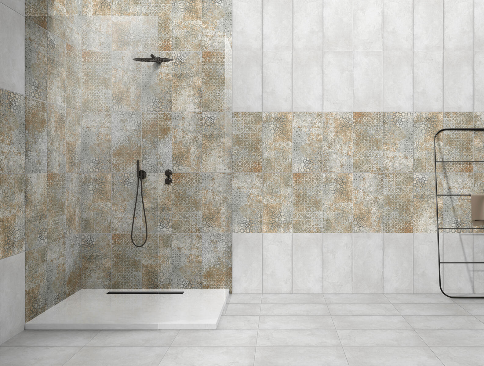 Piastrella da rivestimento interno in maiolica 26.1 x 52.2 cm smaltato grigio opaco Emotion traffico medio forte (pei 3/5) Sp. 6.4 mm 2.18 mq - 4