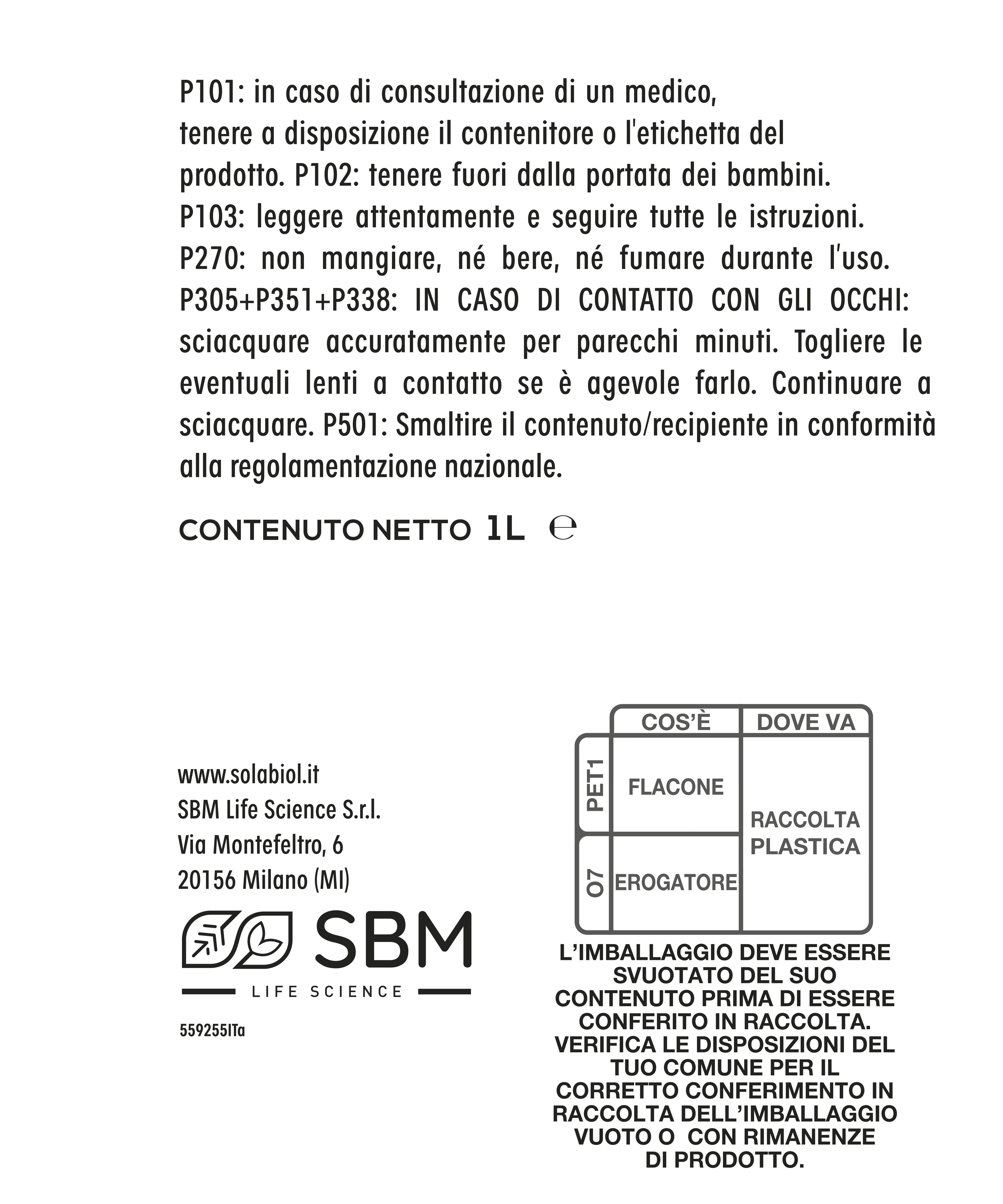 Insetticida fungicida SOLABIOL Sapone Nero Lavamelata liquido Pronto Uso - 4