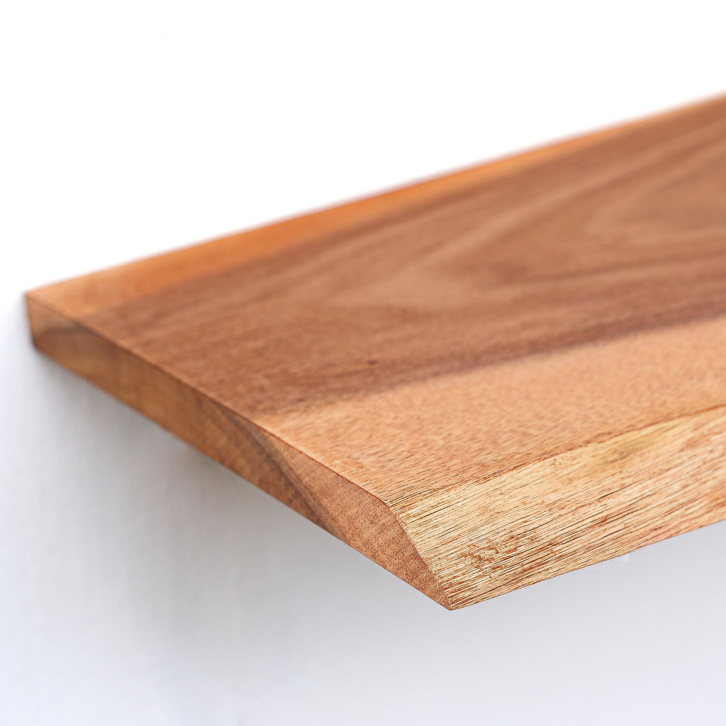 Tablette acacia massif huilé, L.60 x l.18 cm, Ep.18 mm - 5
