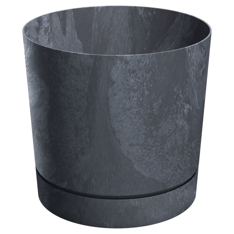 Doniczka Tubo 11cm antracytowa efekt betonu Prosperplast