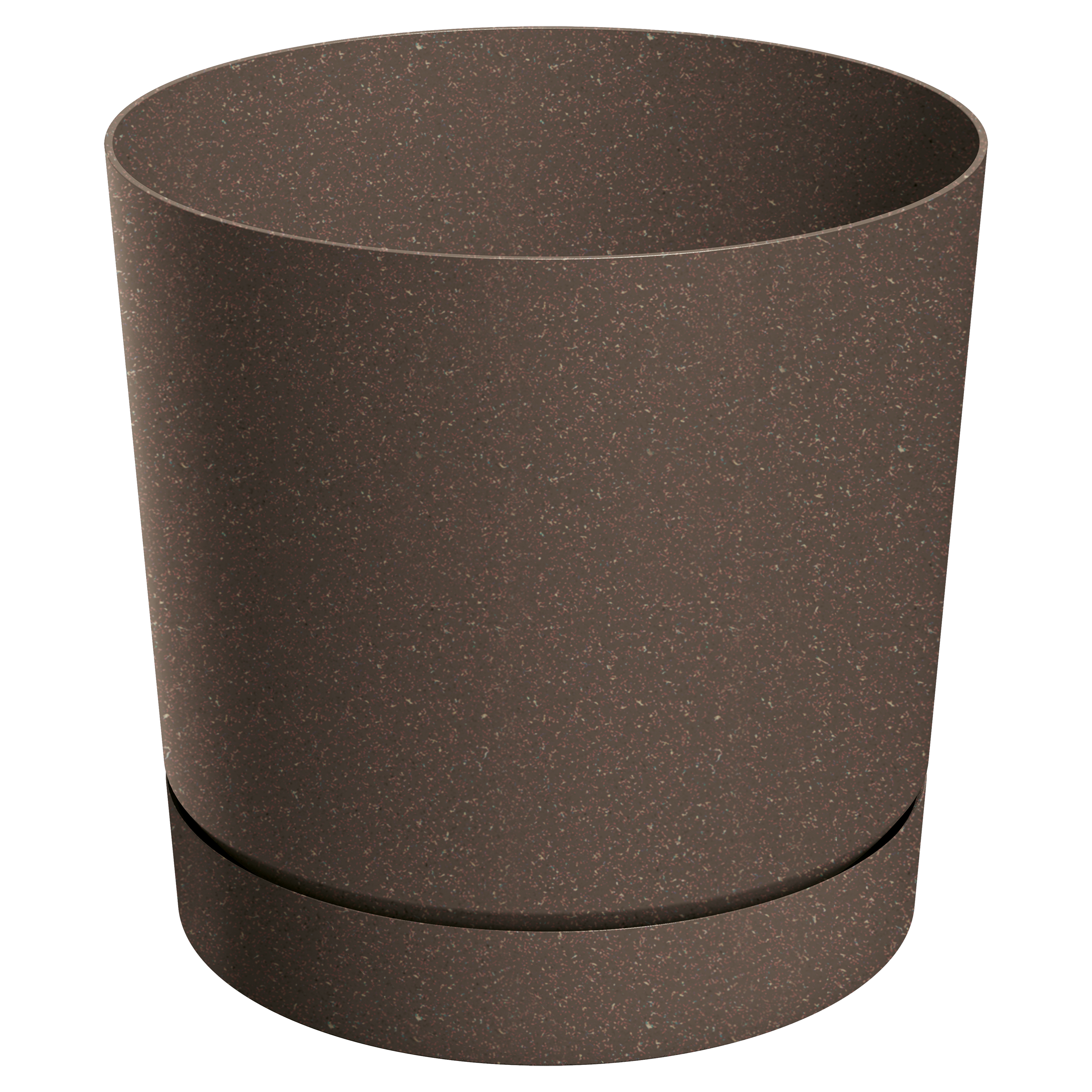 Doniczka Tubo 13cm ciemny brąz ziarnisty efekt Prosperplast