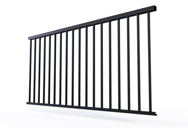Module de 2m aluminium noir pour main courante Baro OBAPI