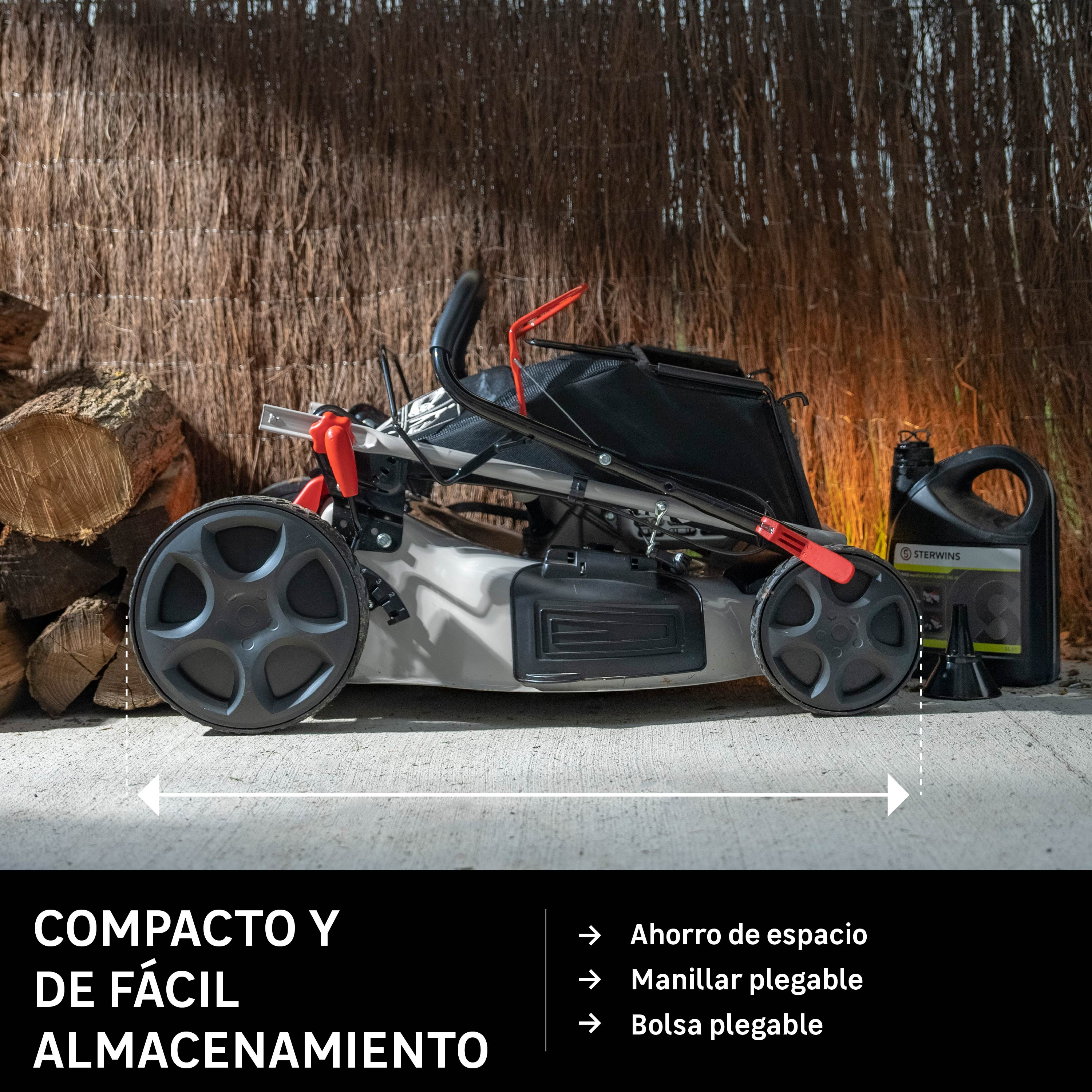 Cortacésped gasolina STERWINS PLM1-51H170.6 167cc 51 cm ancho de corte autopropulsado - 5