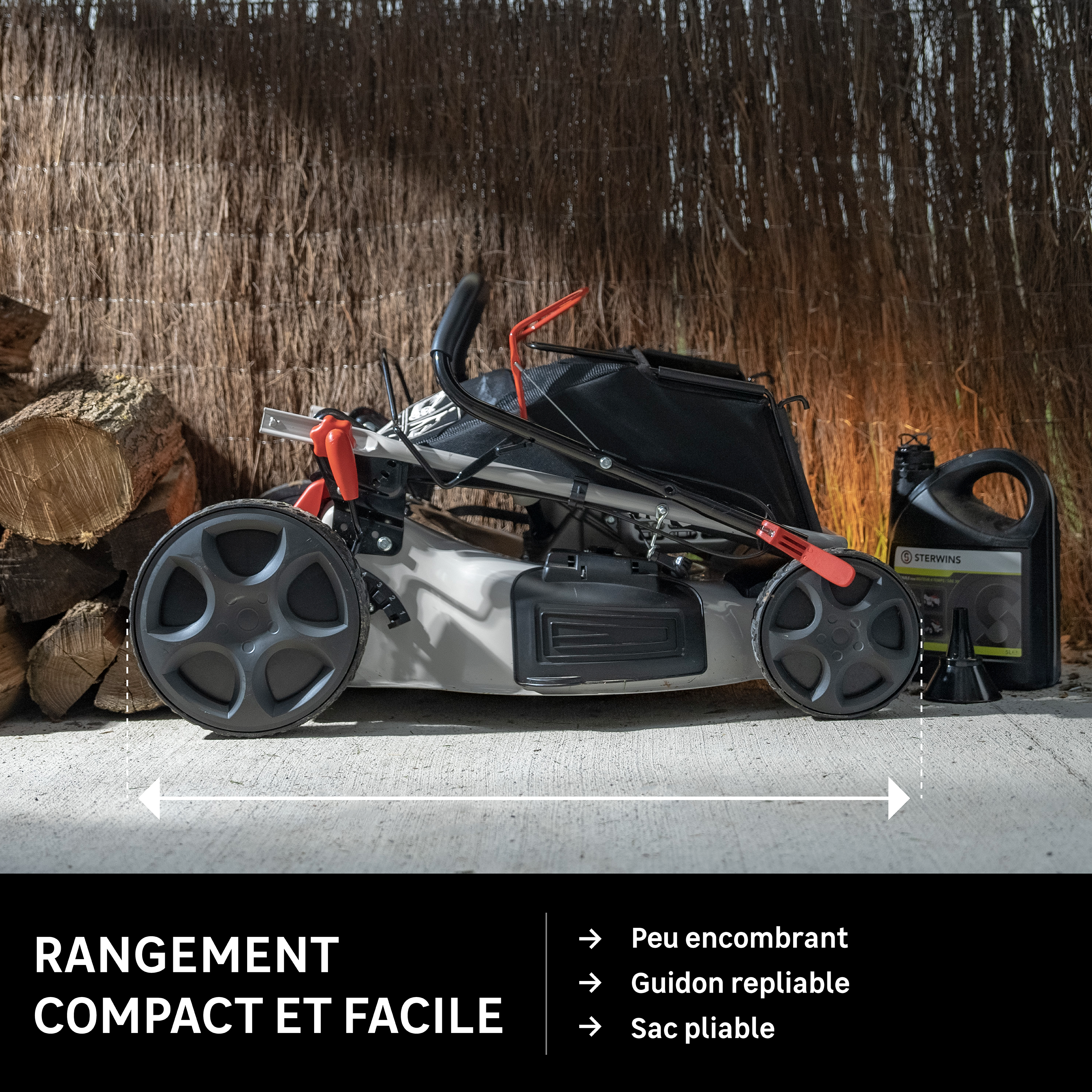 Tondeuse thermique STERWINS , 167 cm³, l.51 cm - 7